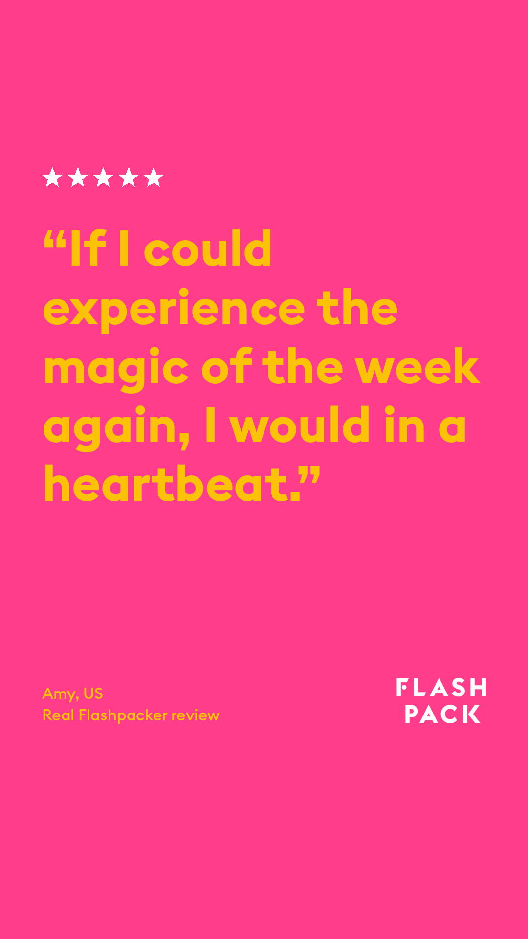 Flash Pack Facebook ad