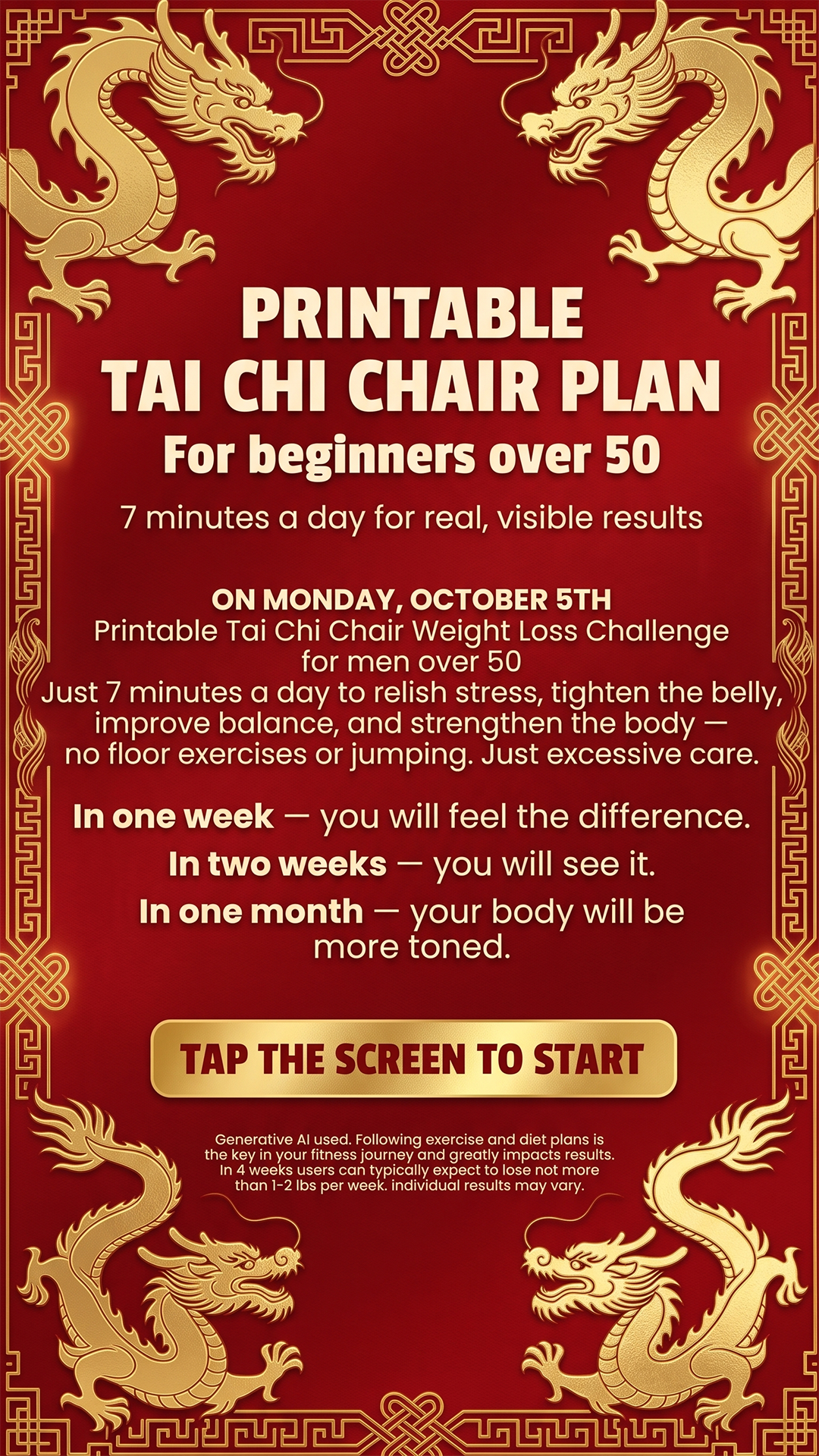 Mike's Strength Challenge Facebook ad from Oct 4, 2026