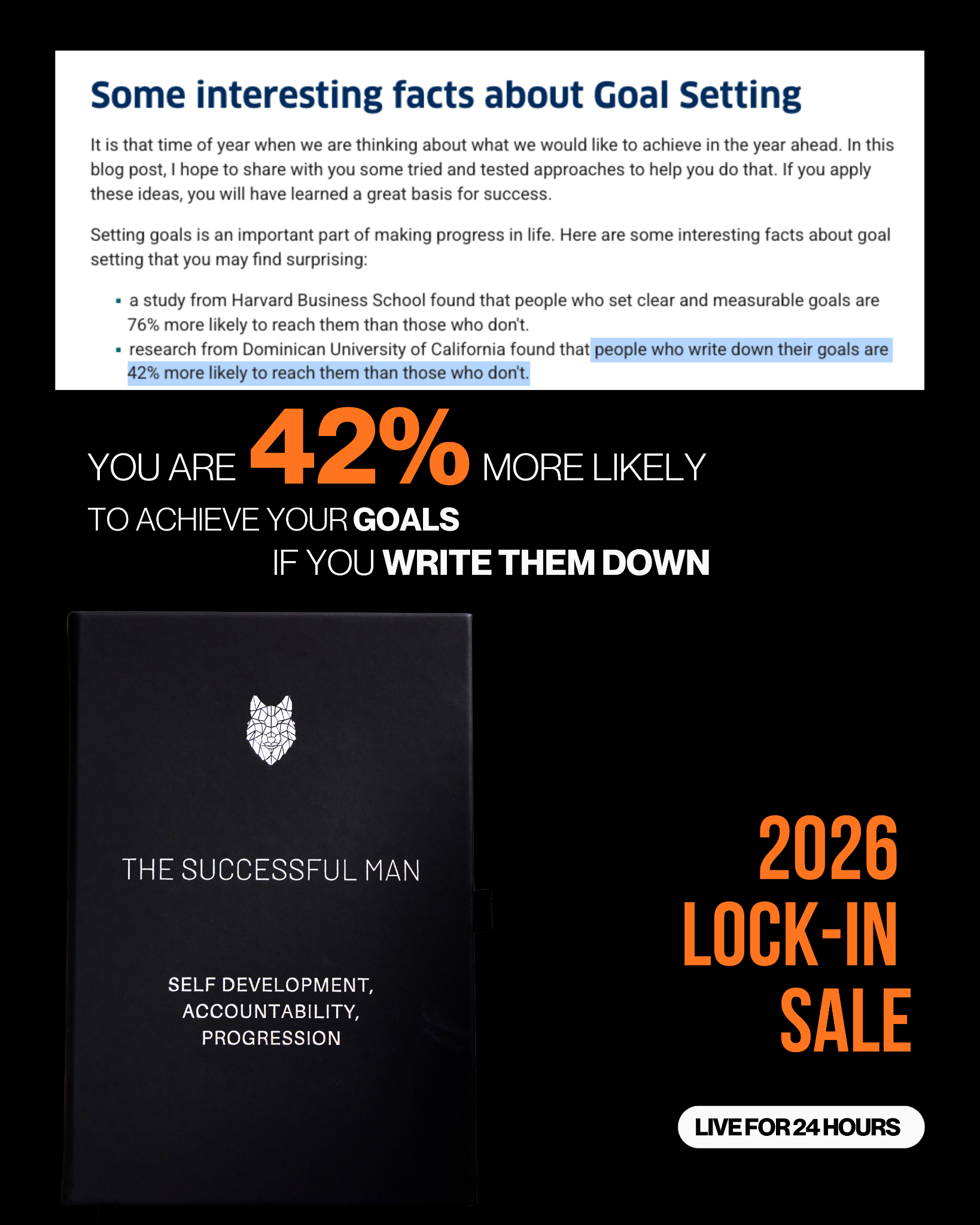 The Successful Man Facebook ad