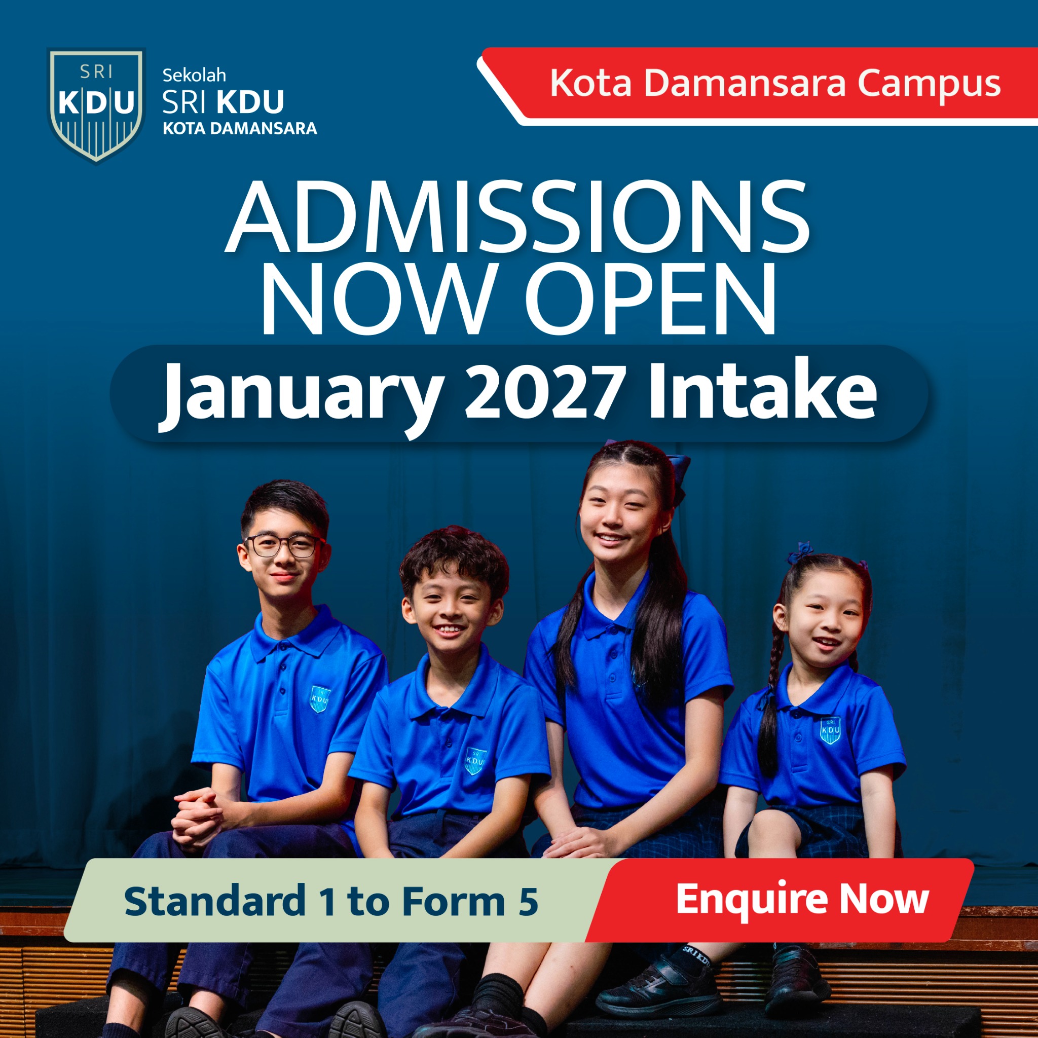 Sekolah Sri KDU - Kota Damansara Facebook ad: Now Open: January 2027 Intake
