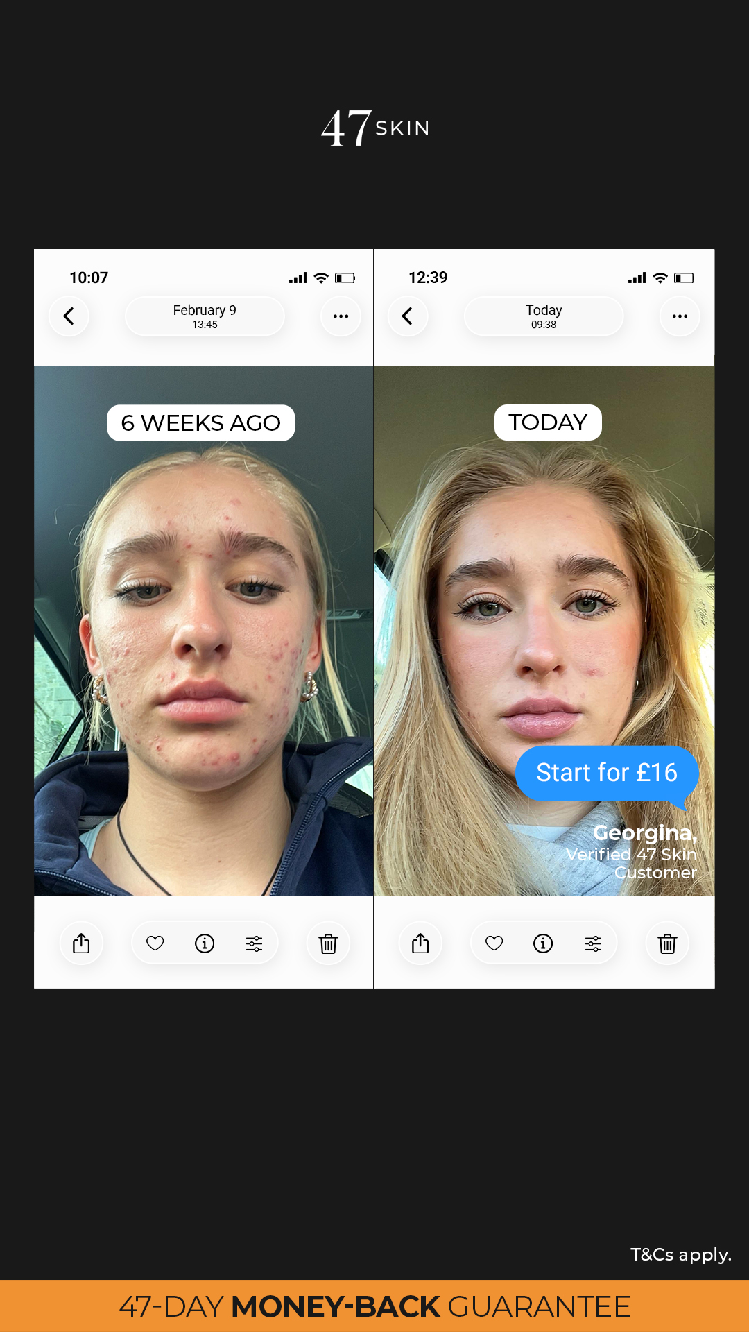 47Skin Facebook ad