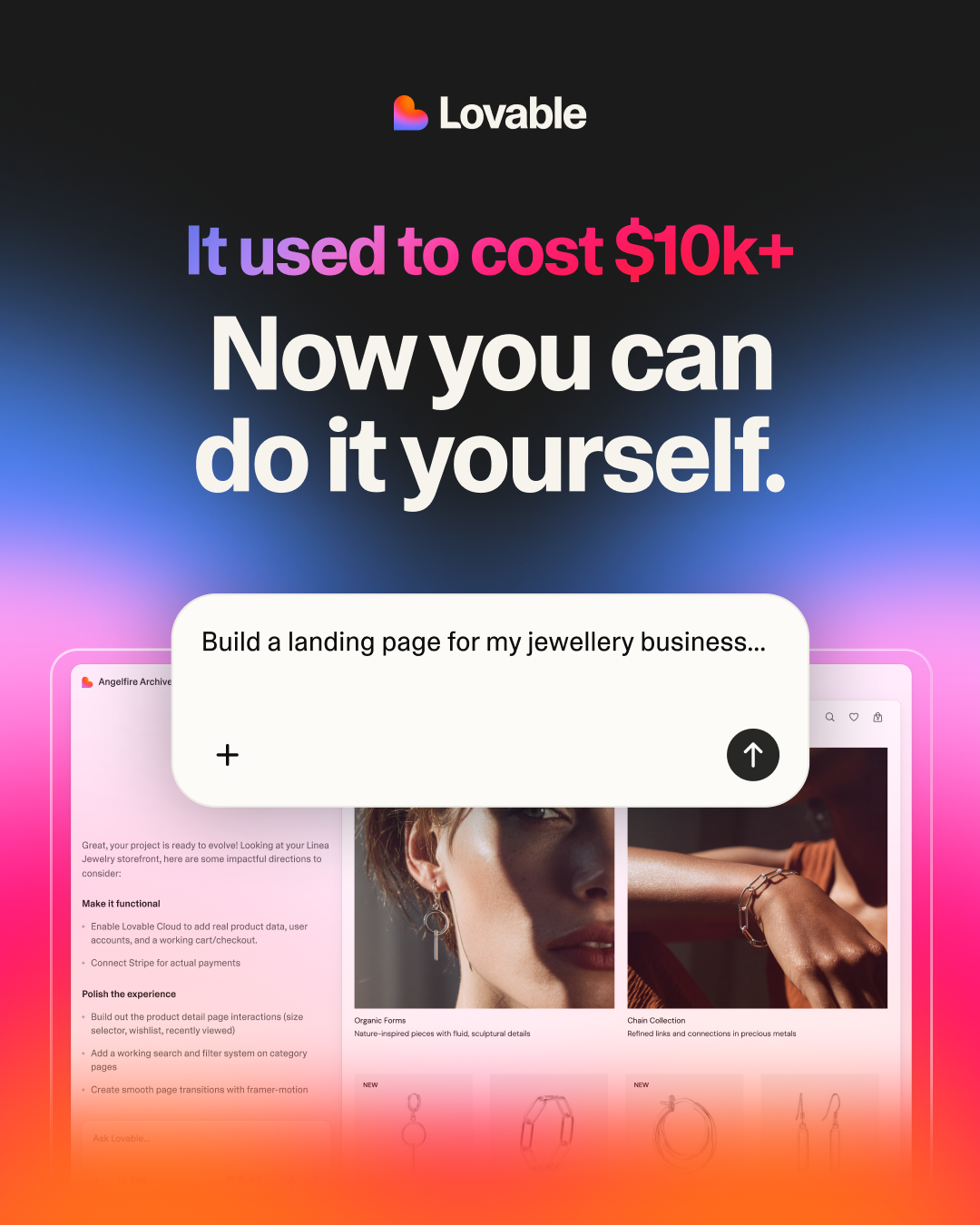 Lovable.dev Facebook ad