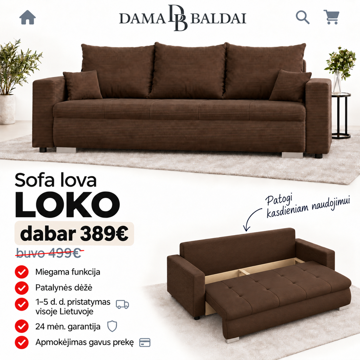 DamaBaldai Facebook ad