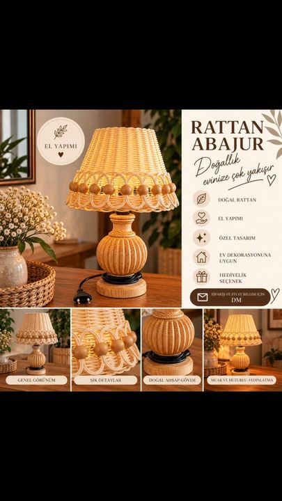 dlk_yuru Facebook ad: El Yapımı Rattan Abajur