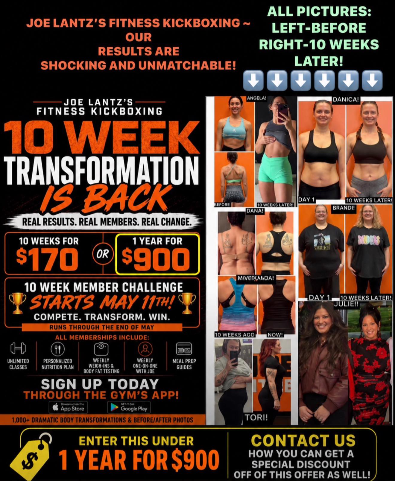 Joe Lantz's Fitness Kickboxing Facebook ad