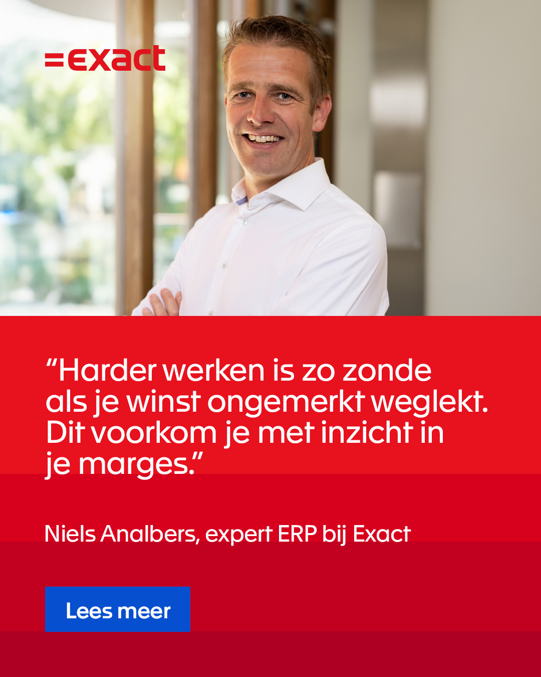 Exact Software Facebook ad: 3 manieren om je marges gezond te houden
