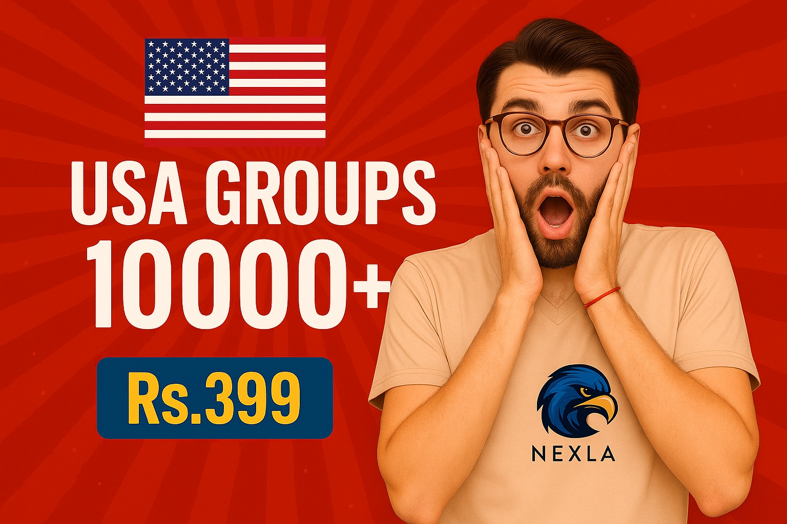 NEXLA Facebook ad: USA Aduience එකක් ඉන්න group එකක් හොයාගන්න එක…