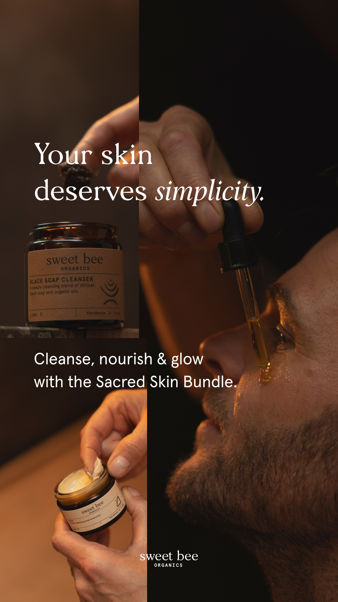 Sweet Bee Organics Facebook ad