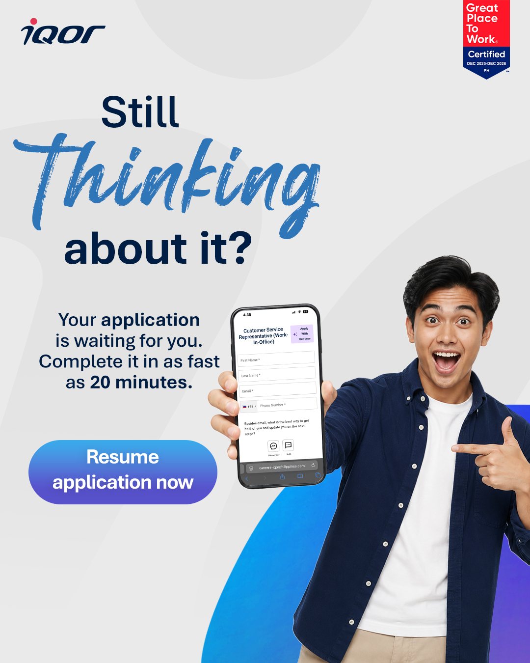 iQor Philippines Facebook ad