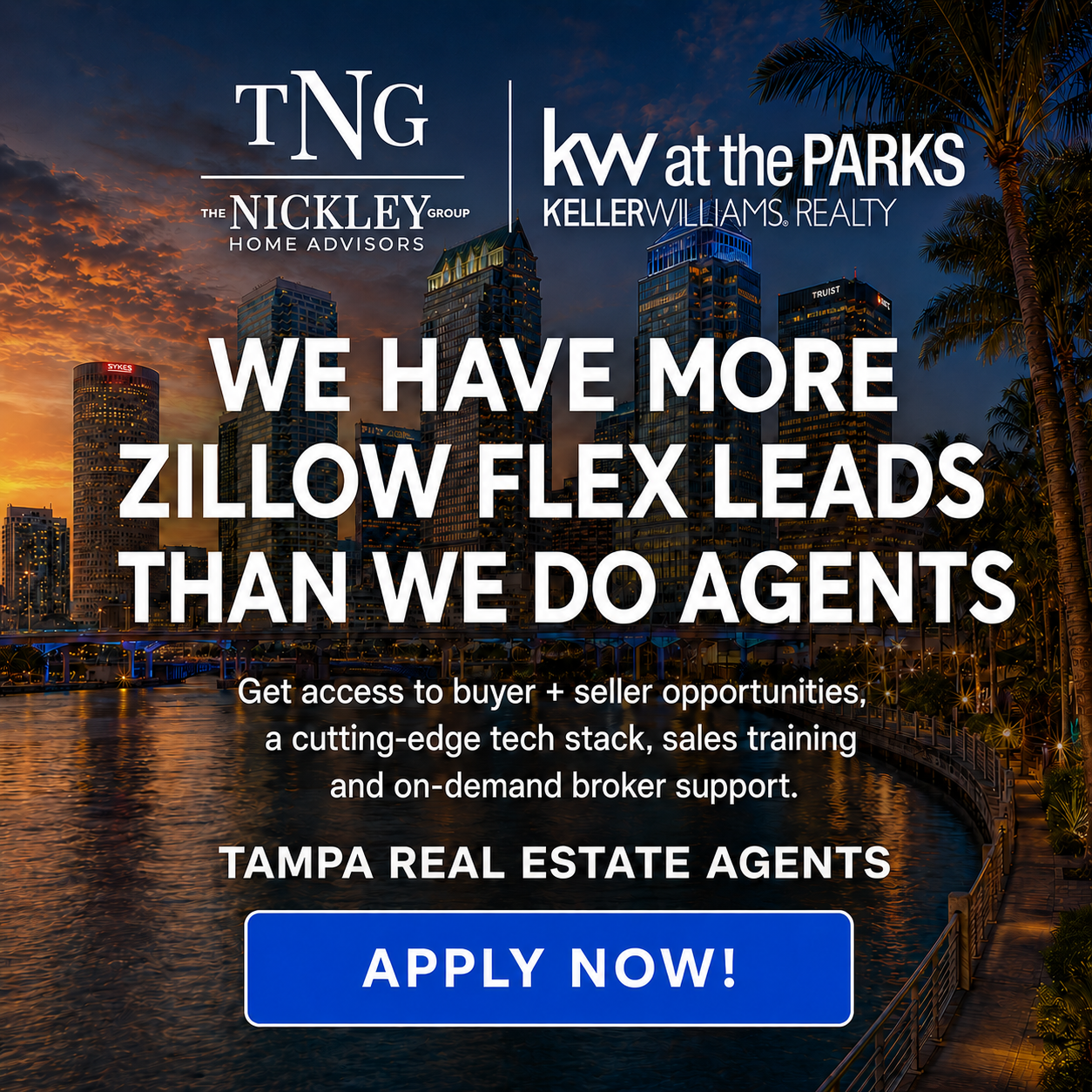 The Nickley Group Home Advisors at KW at the Parks Facebook ad
