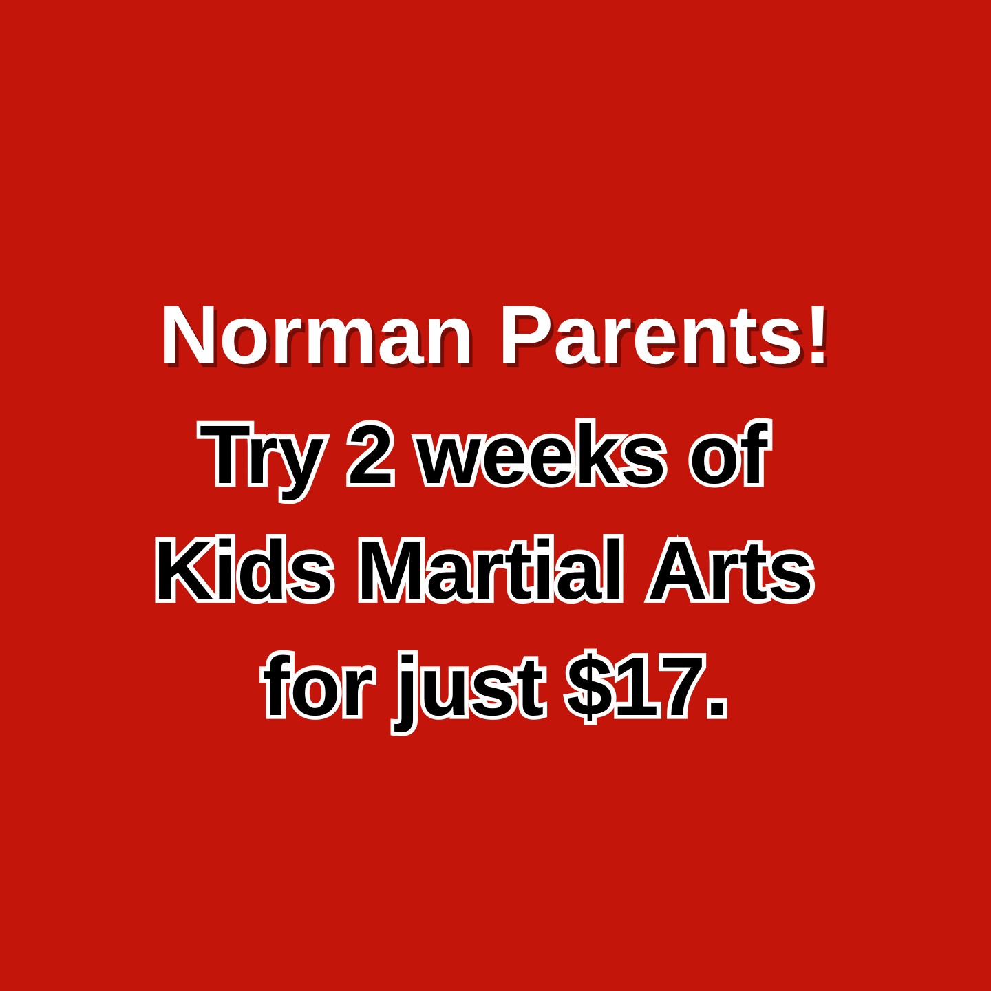 Vision Martial Arts Academy Facebook ad