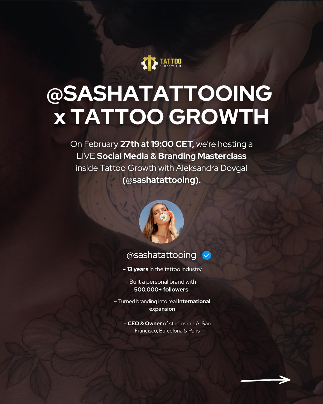 Tattoo Growth Facebook ad