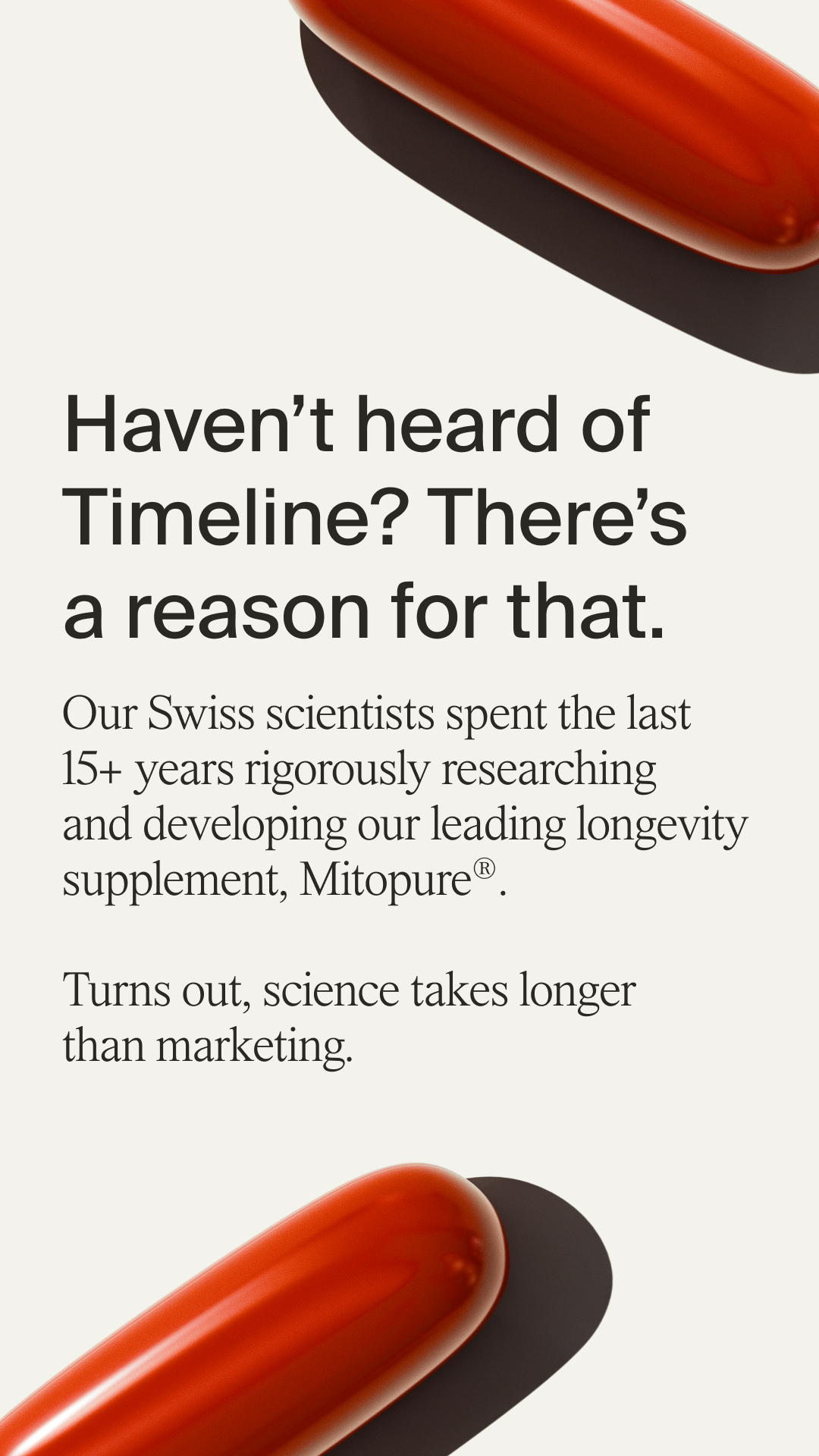 Timeline Longevity Facebook ad