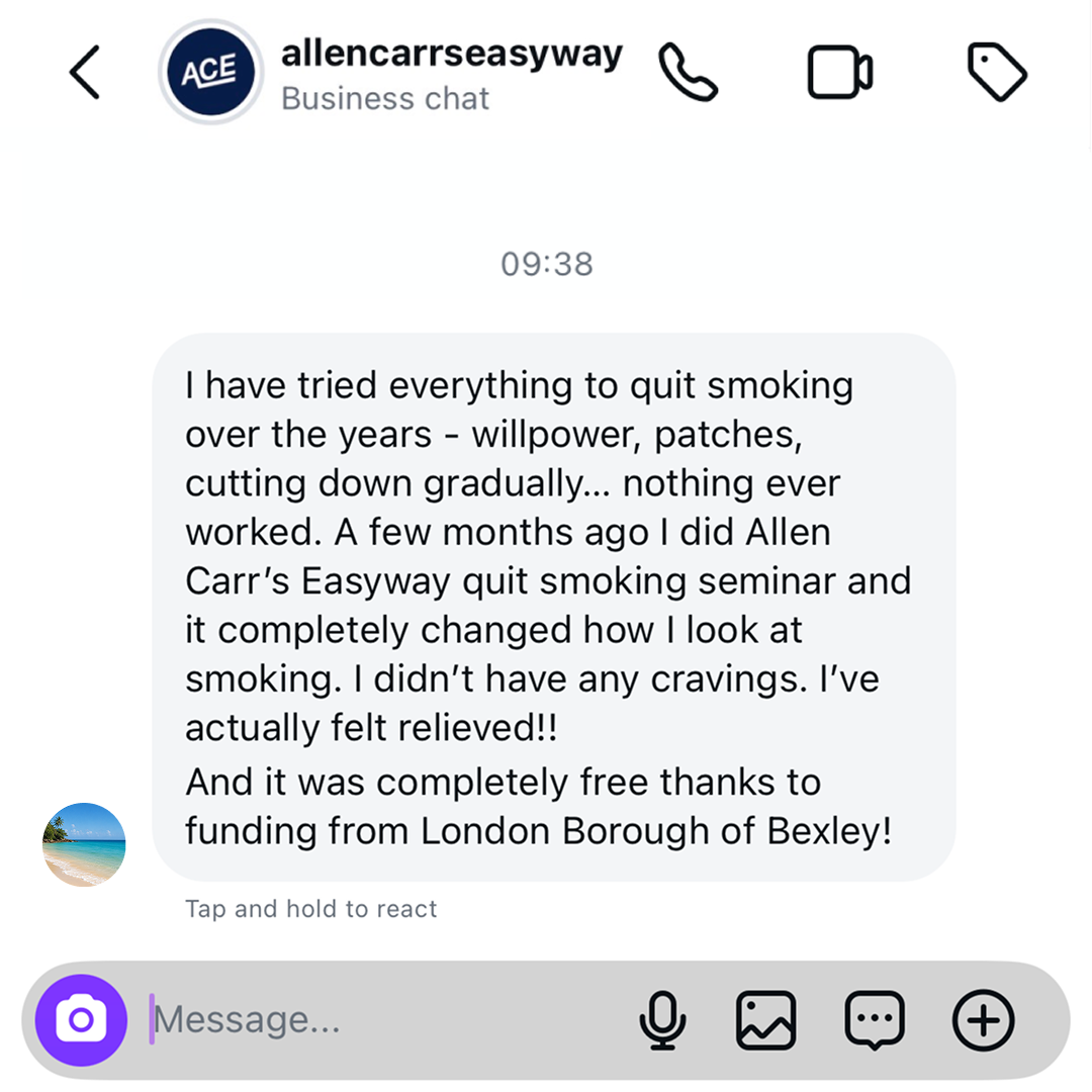 Allen Carr Facebook ad