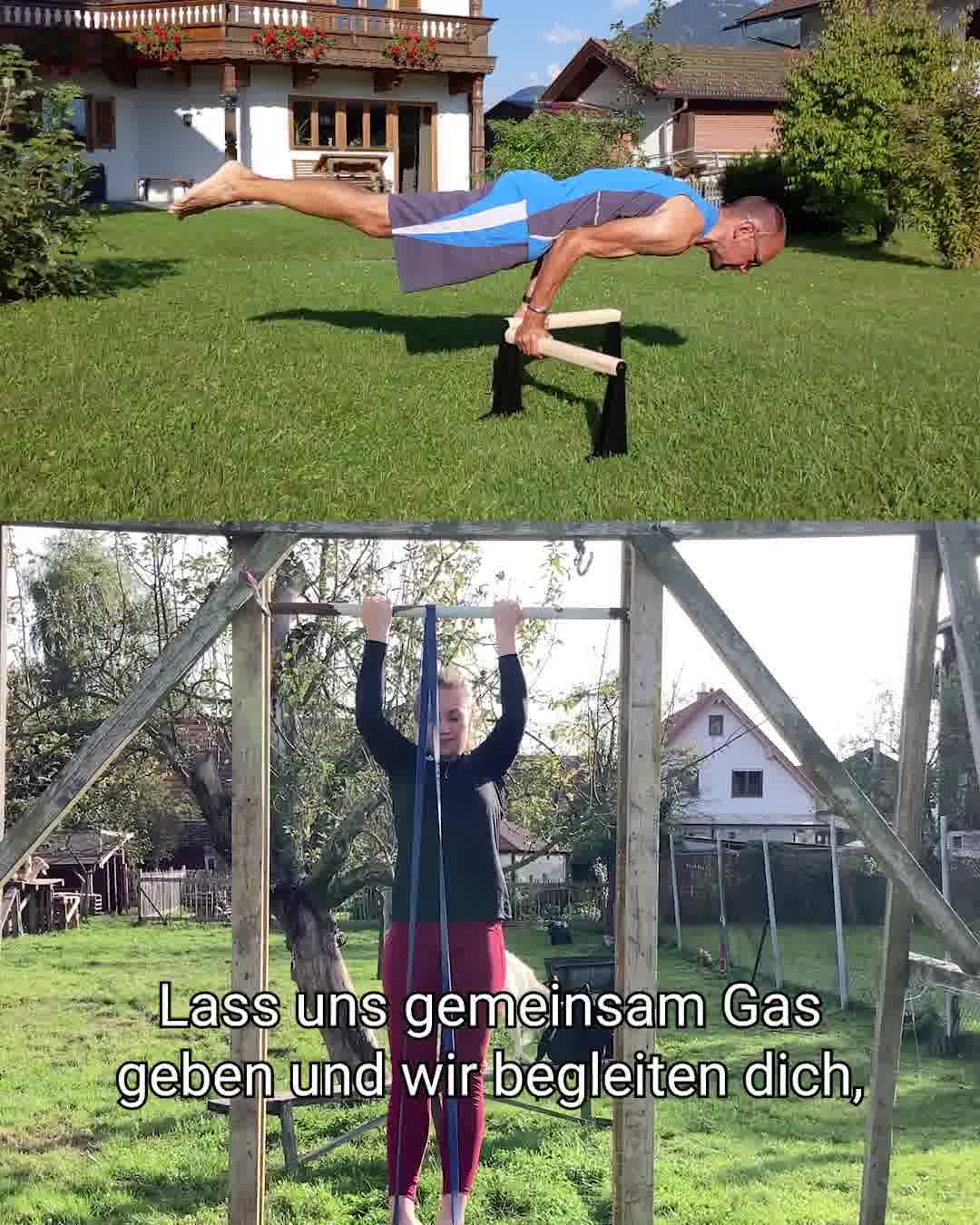 Pullup & Dip Facebook ad: Persönlicher Traumkörper ganz ohne Studio!