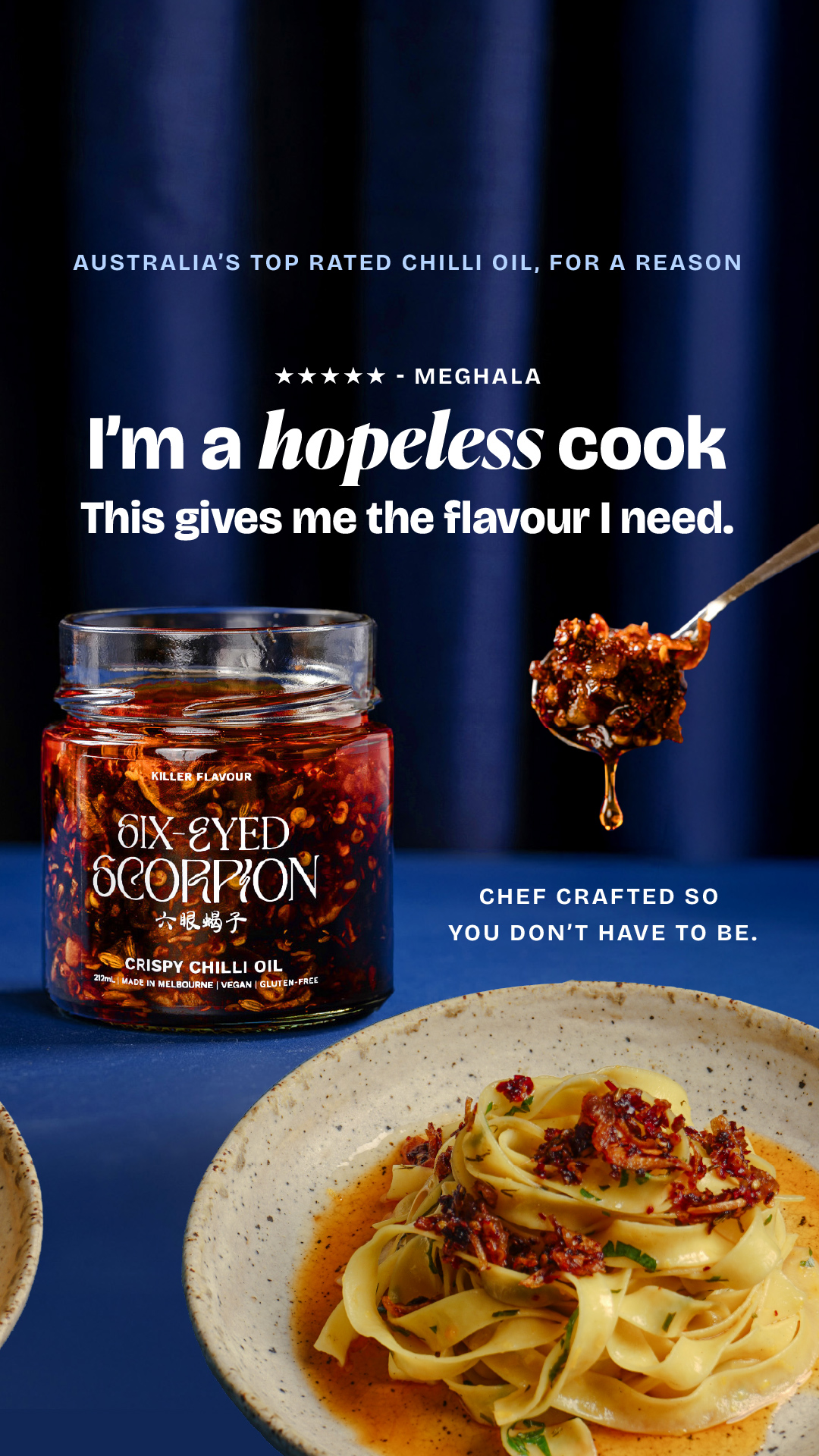 Six-Eyed Scorpion Facebook ad