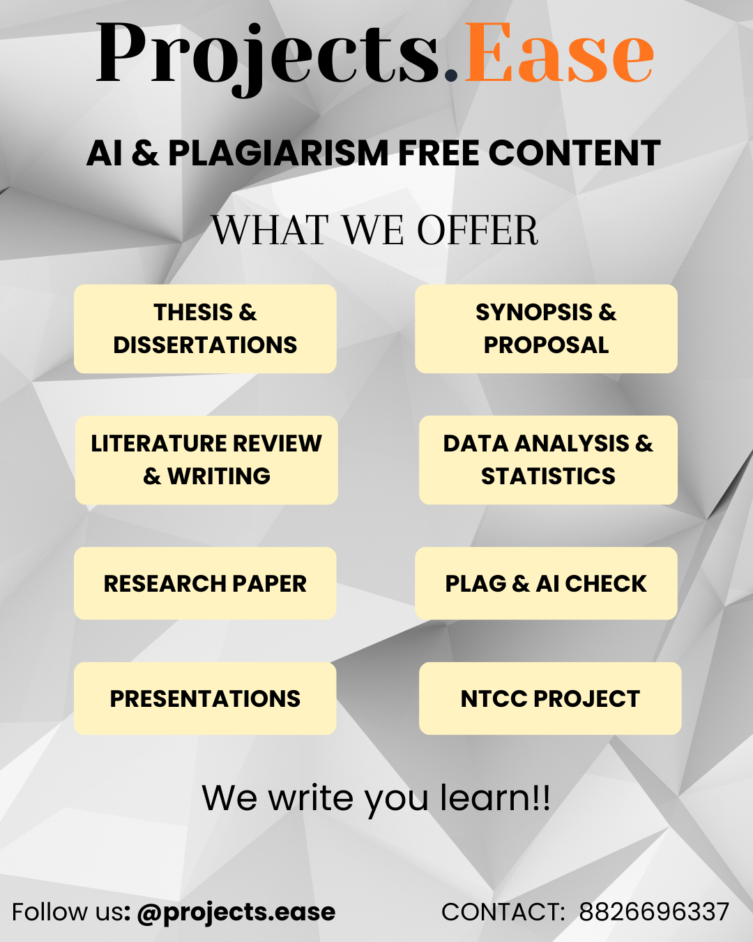 Projects.Ease Facebook ad