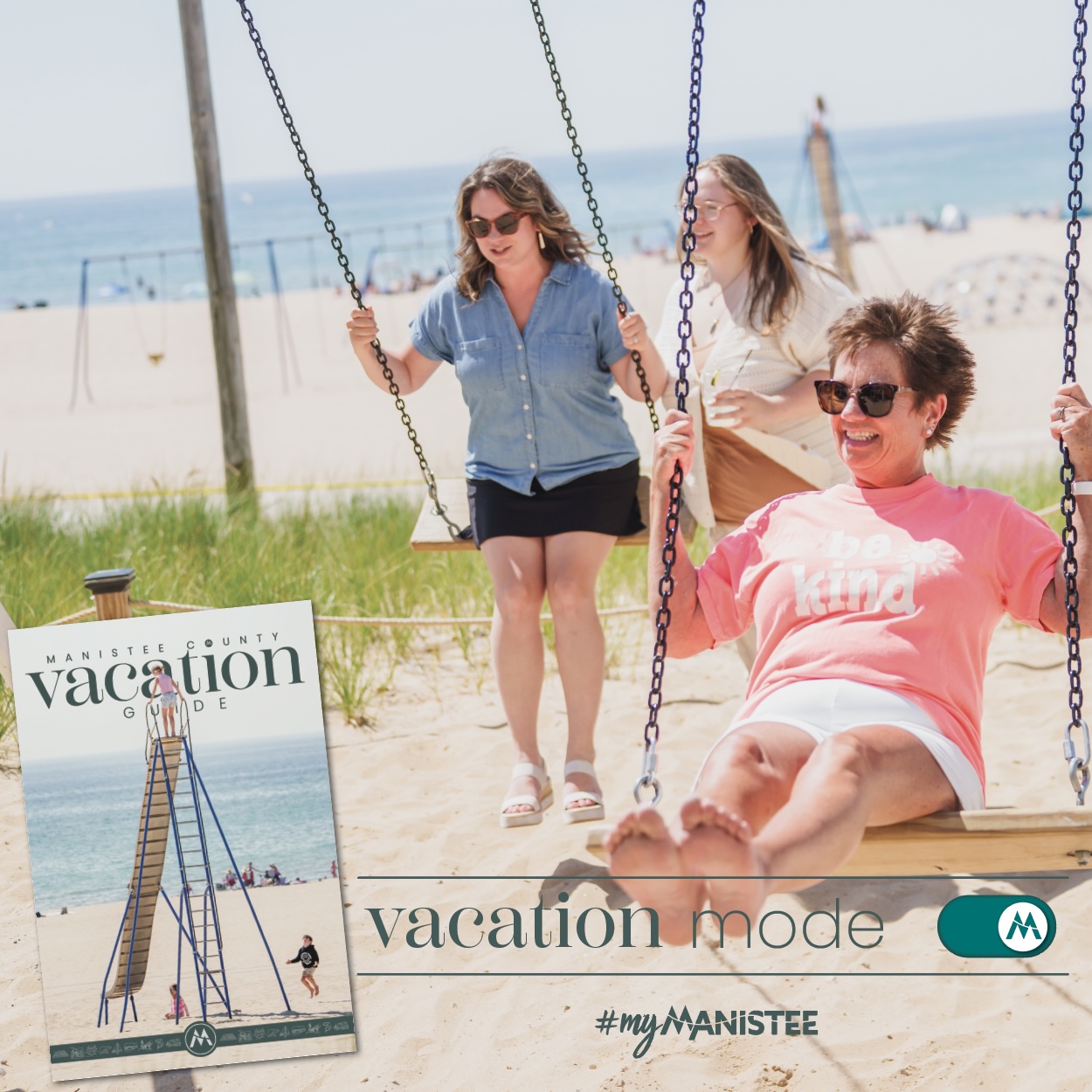 Manistee Tourism Facebook ad: FREE Northern Michigan Travel Guide