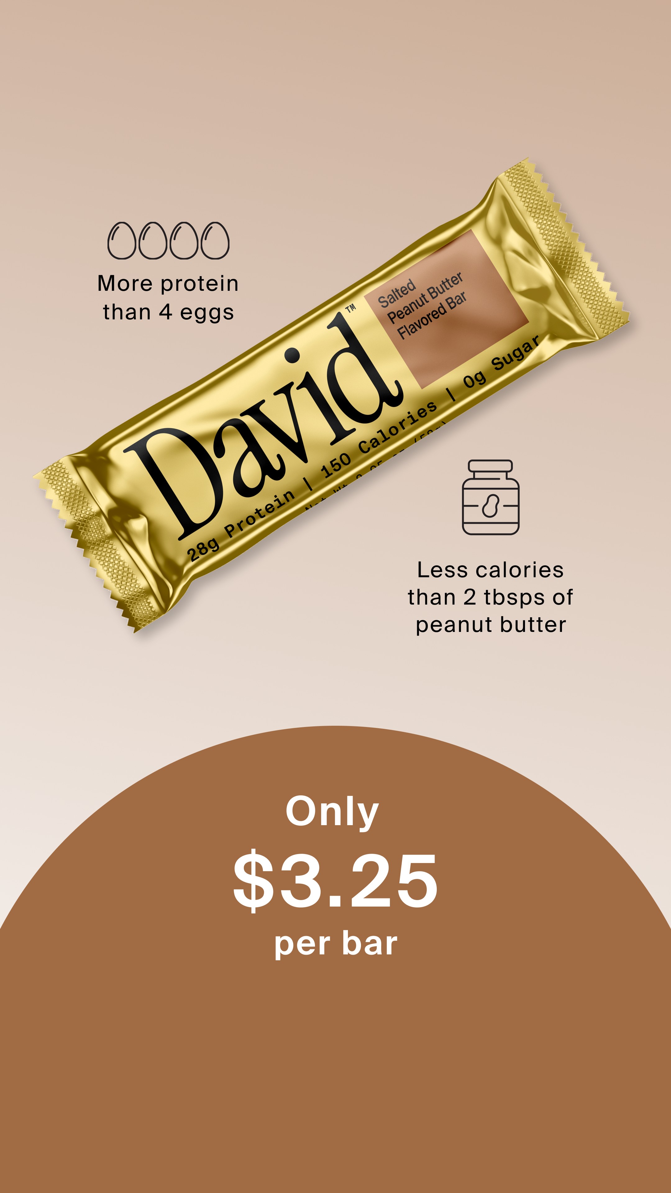 David Protein Facebook ad