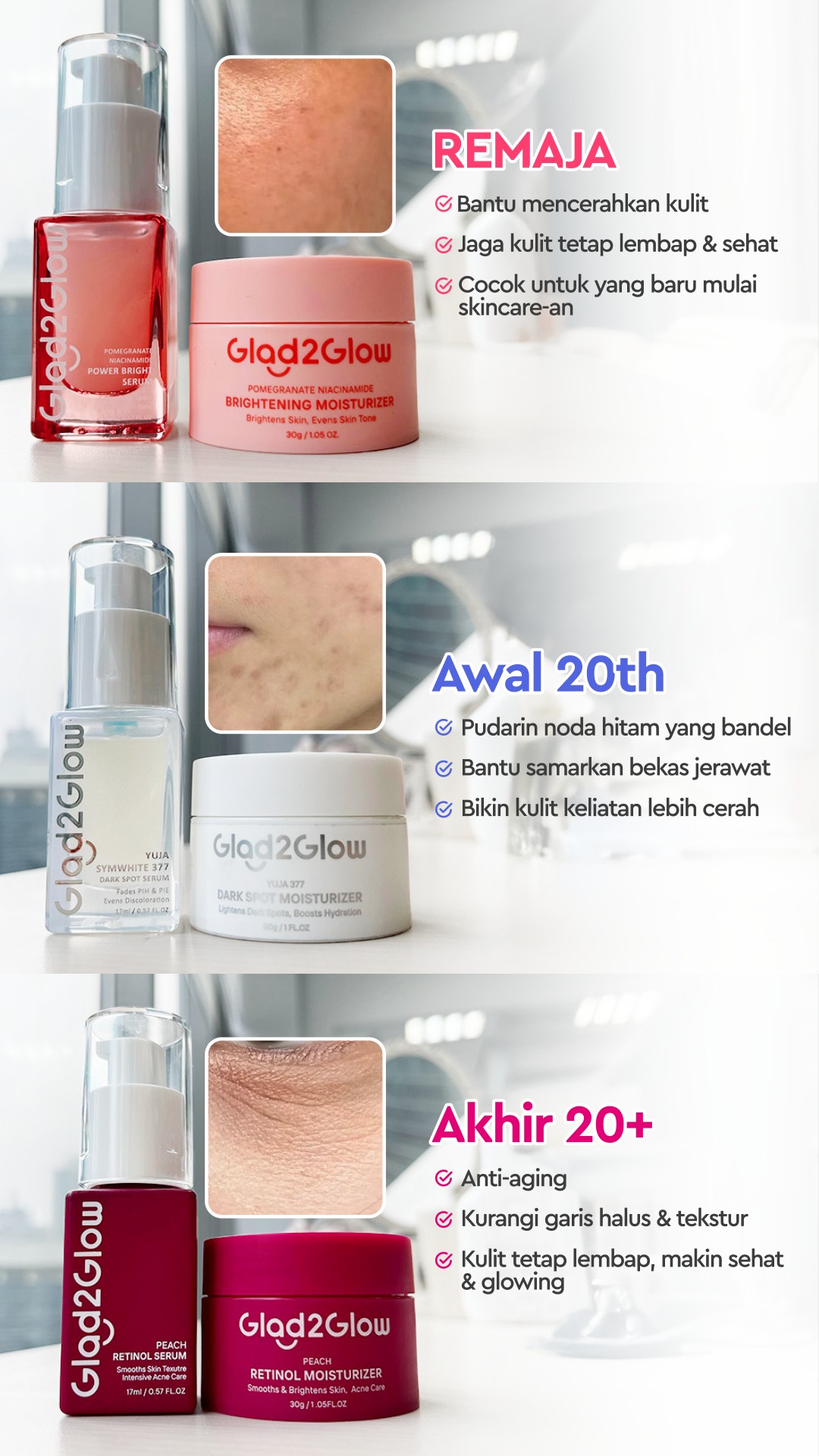 Glad 2 Glow-indo Facebook ad