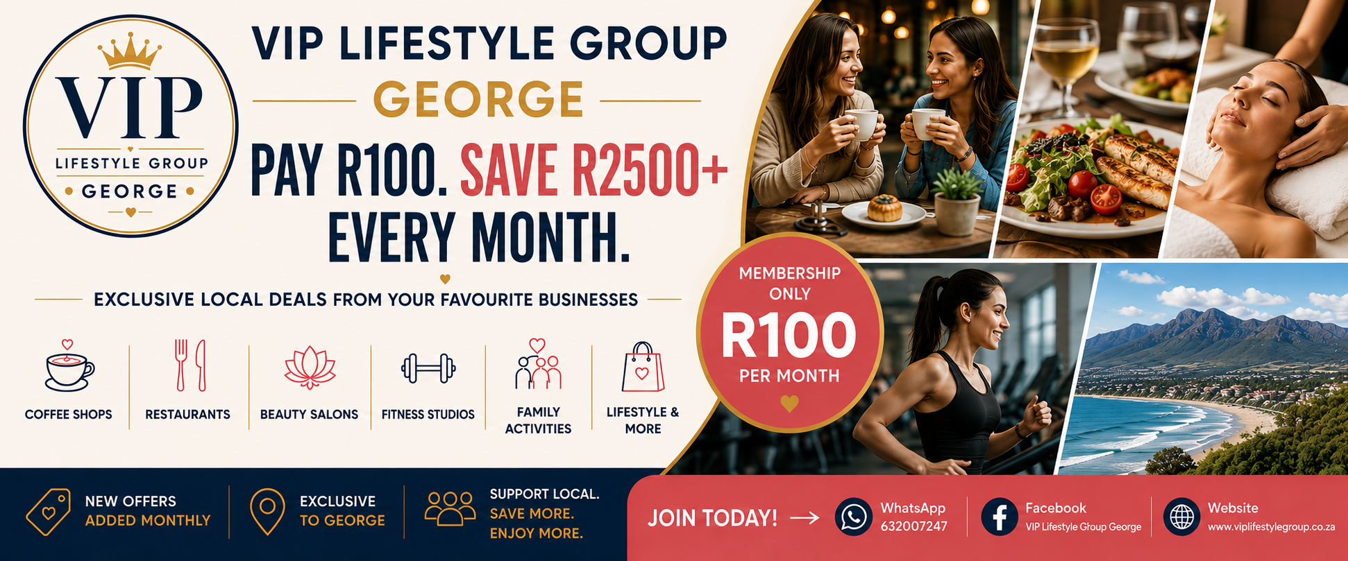 VIP Lifestyle Group George Facebook ad: Domain registered on behalf of our client by domains.co.za