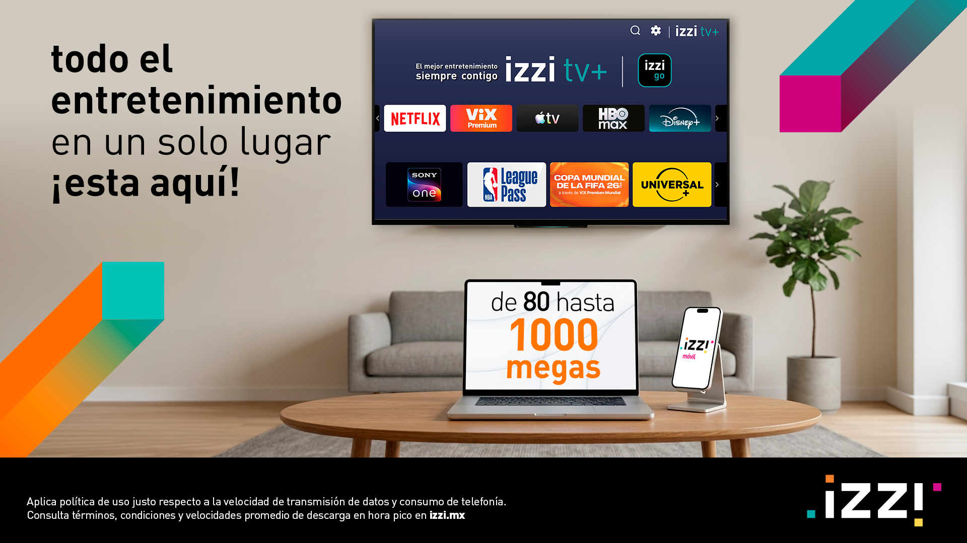 izzi telecom Facebook ad