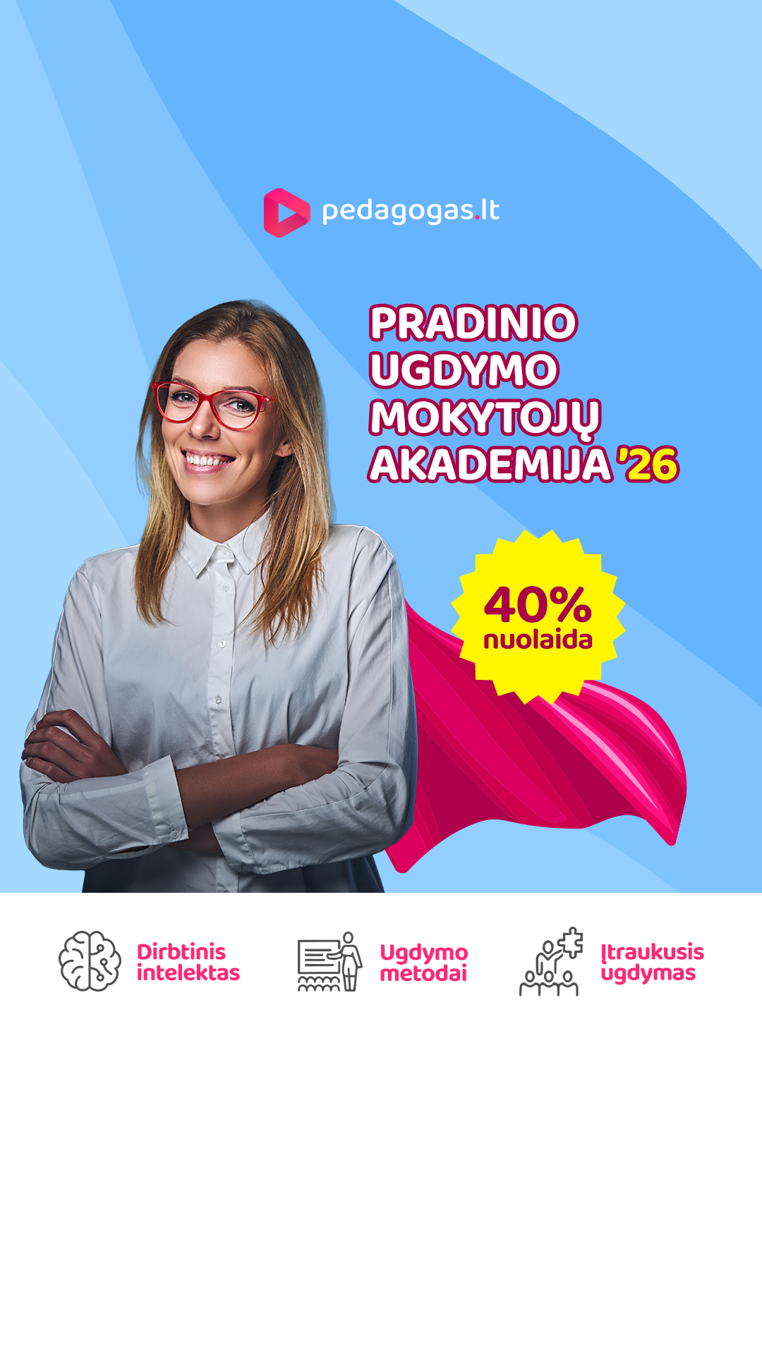 Pedagogas.lt Facebook ad