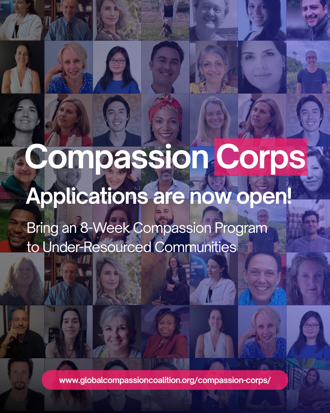 Global Compassion Coalition Facebook ad: Compassion Corps Grants Applications Are Now Open!