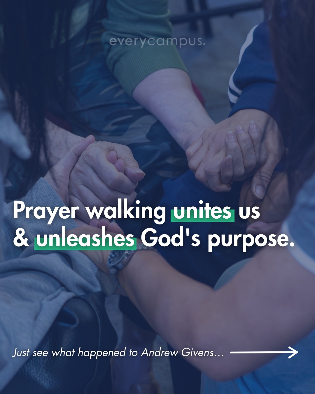 EveryCampus Facebook ad: Go for a prayer walk.
