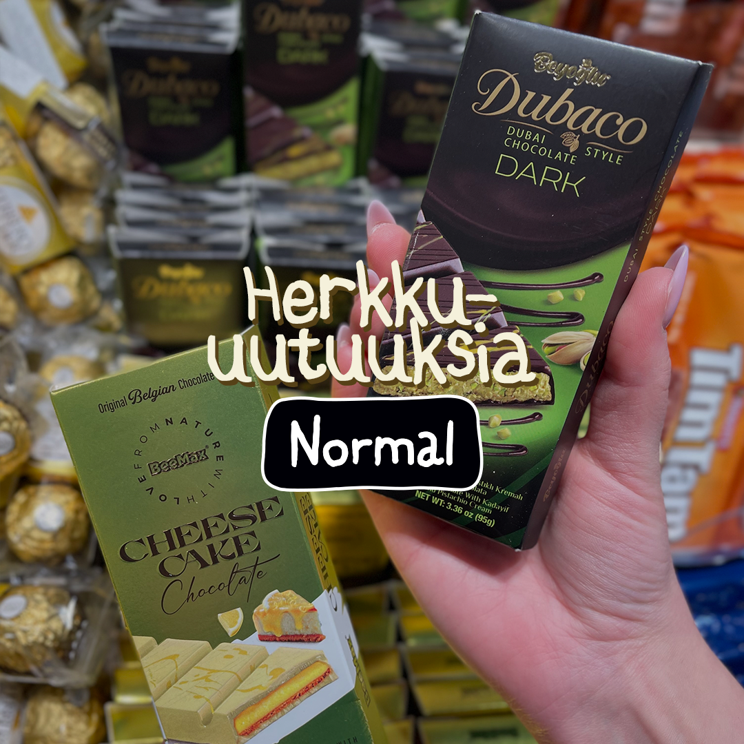 Normal Facebook ad: Herkku-uutuuksia NORMALissa! Myymälöihin on nyt saapunut…