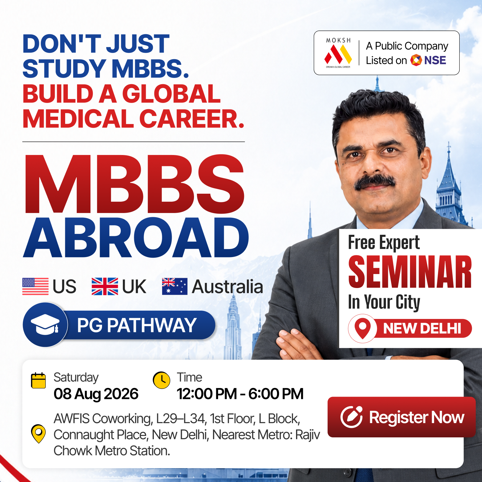MOKSH Career Planner Facebook ad from Aug 1, 2026