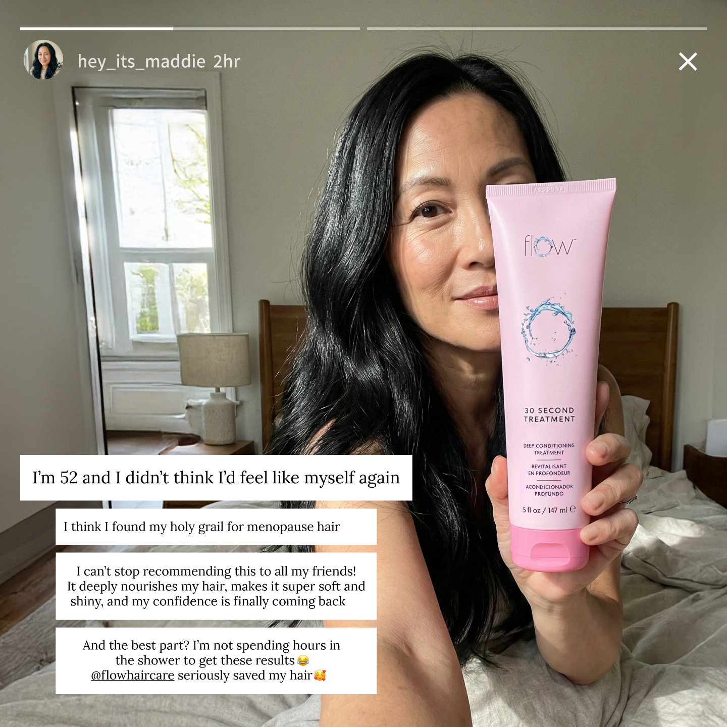 Flow Hair Care Facebook ad