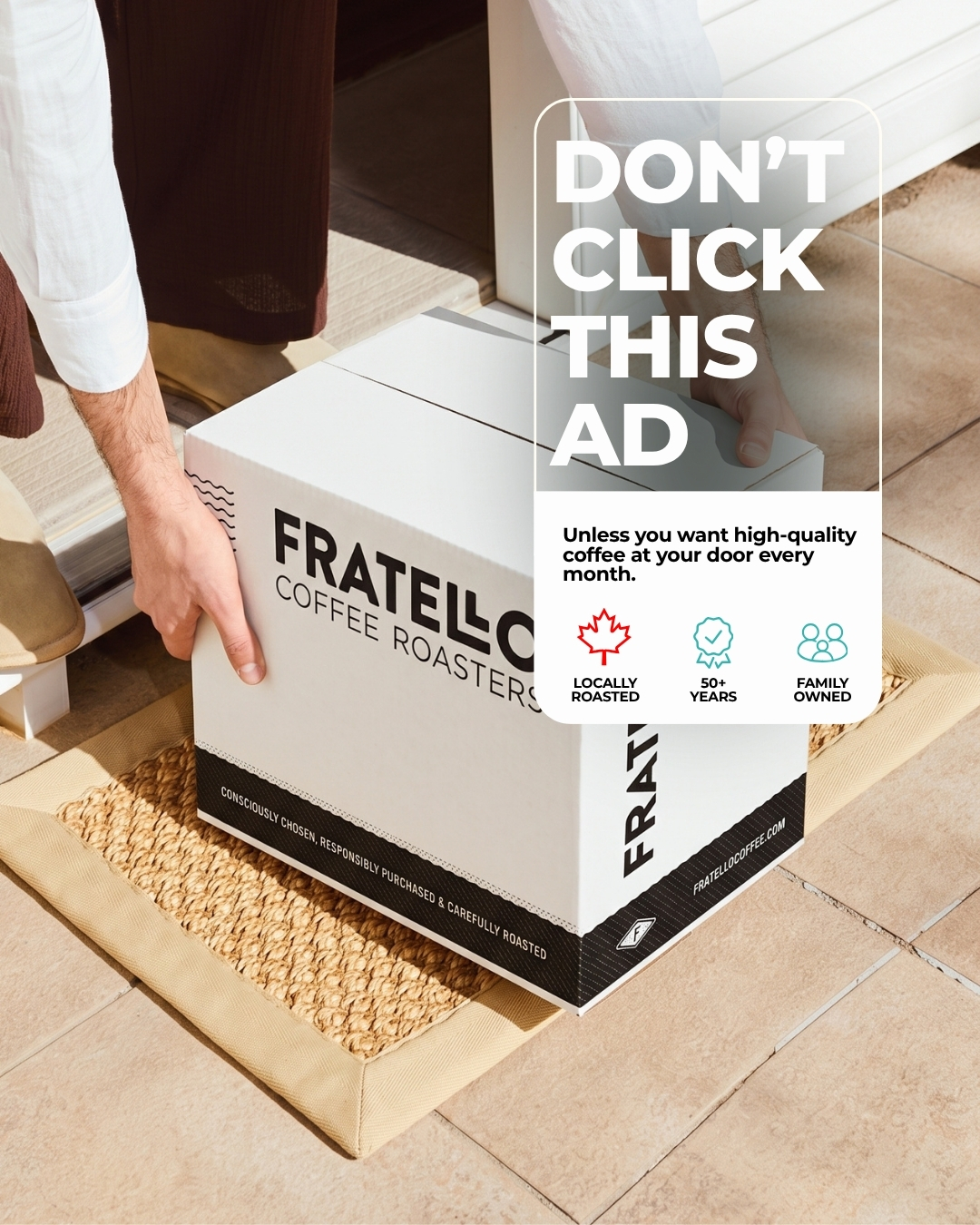 Fratello Coffee Roasters Facebook ad
