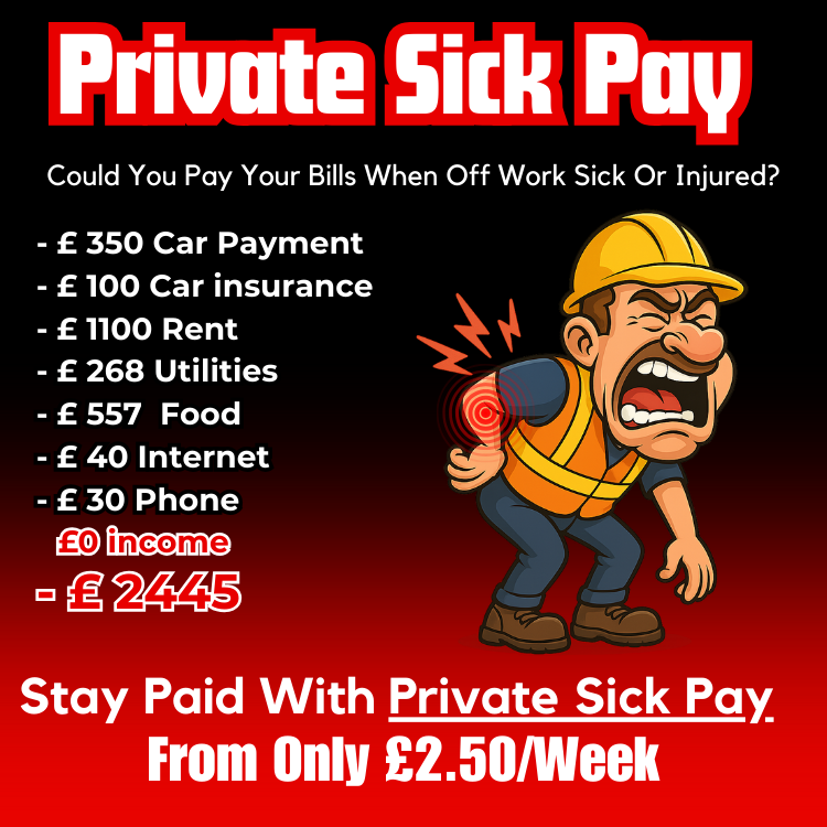 Private Sick Pay Facebook ad