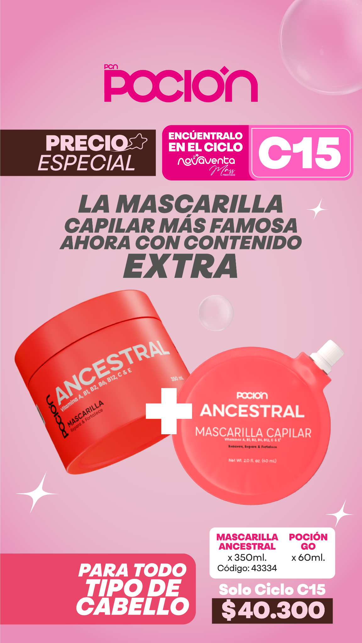 La Pocion Facebook ad: La Poción, Tu cabello no parará de crecer
