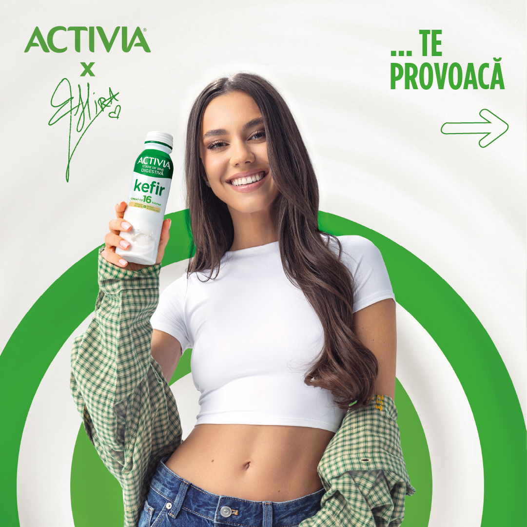 Activia Facebook ad: Activia x Mira te provoacă să încerci un…