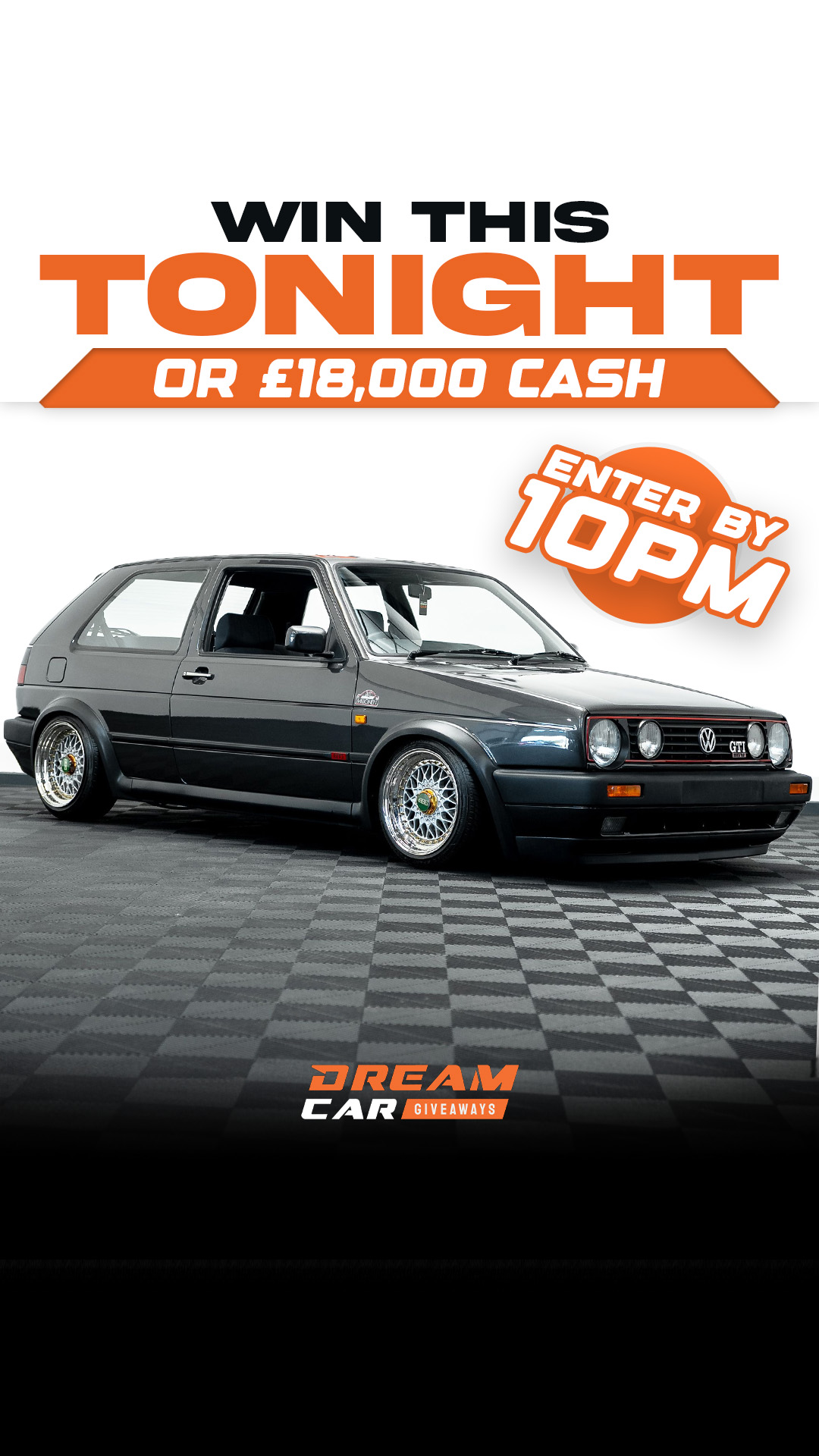 Dream Car Giveaways Facebook ad