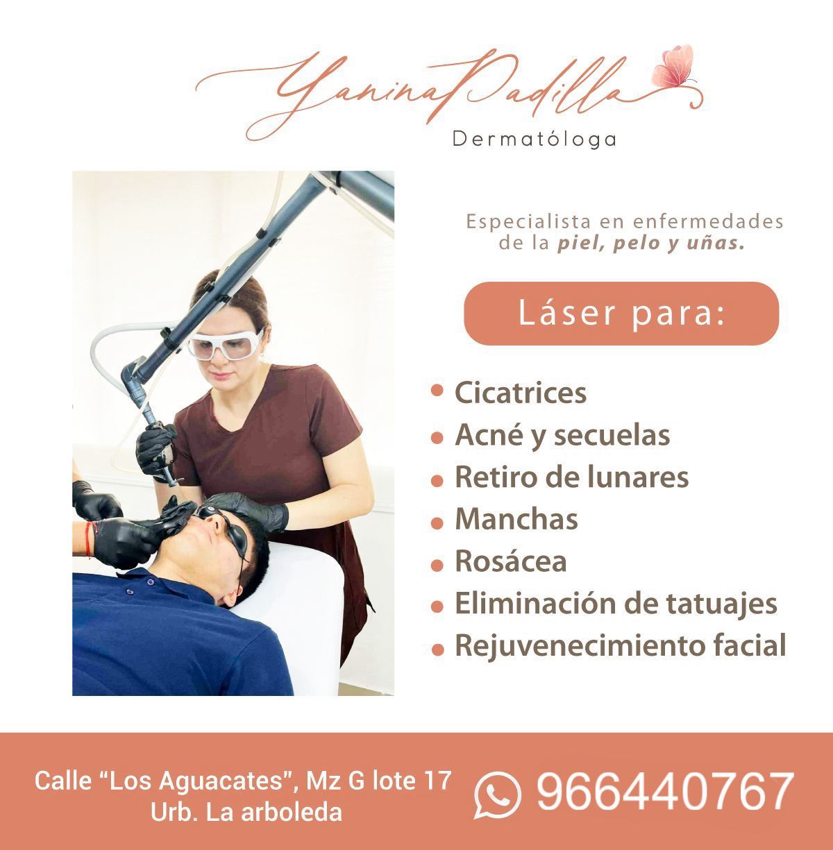 Dra. Yanina Padilla - Dermatóloga Facebook ad: *𝗗𝗘𝗥𝗠𝗔𝗧𝗢𝗟𝗢𝗚𝗜́𝗔 𝗧𝗥𝗨𝗝𝗜𝗟𝗟𝗢*