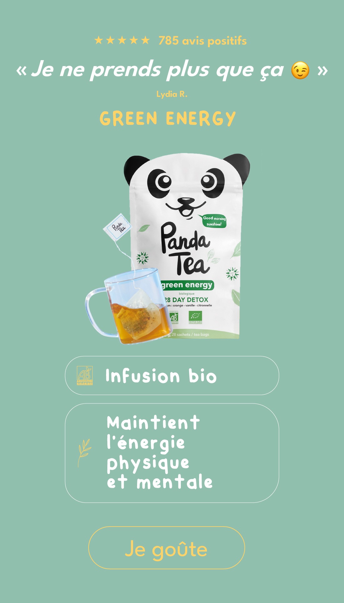 Panda Tea Facebook ad