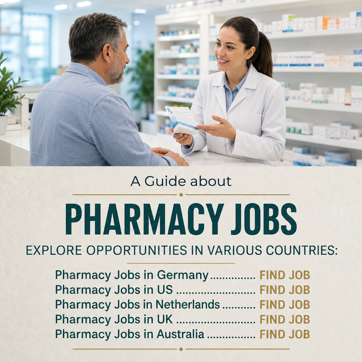 Job Center Facebook ad: Pharmacy Work Opportunities