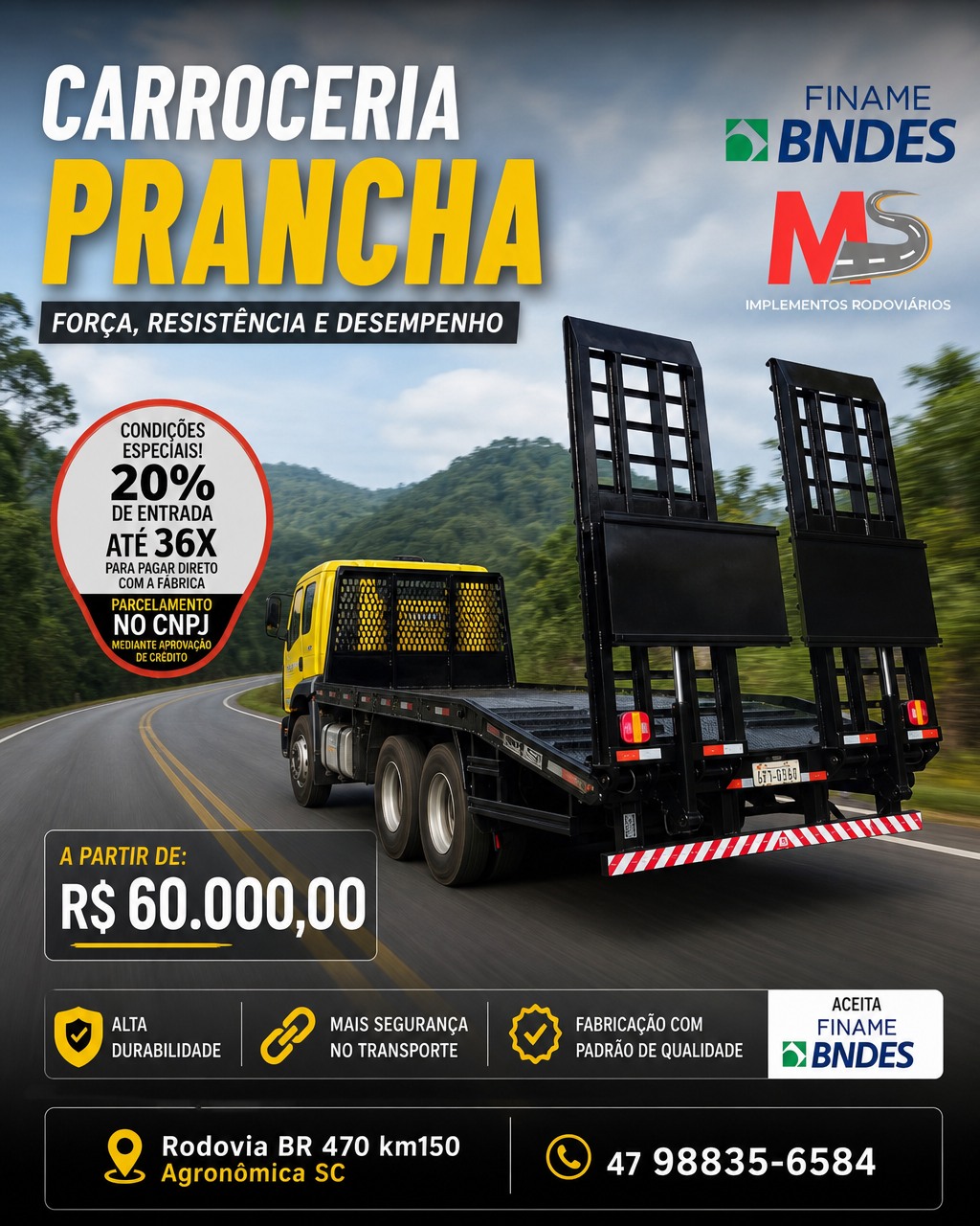 MS Implementos Rodoviarios Facebook ad: Fale com a gente!