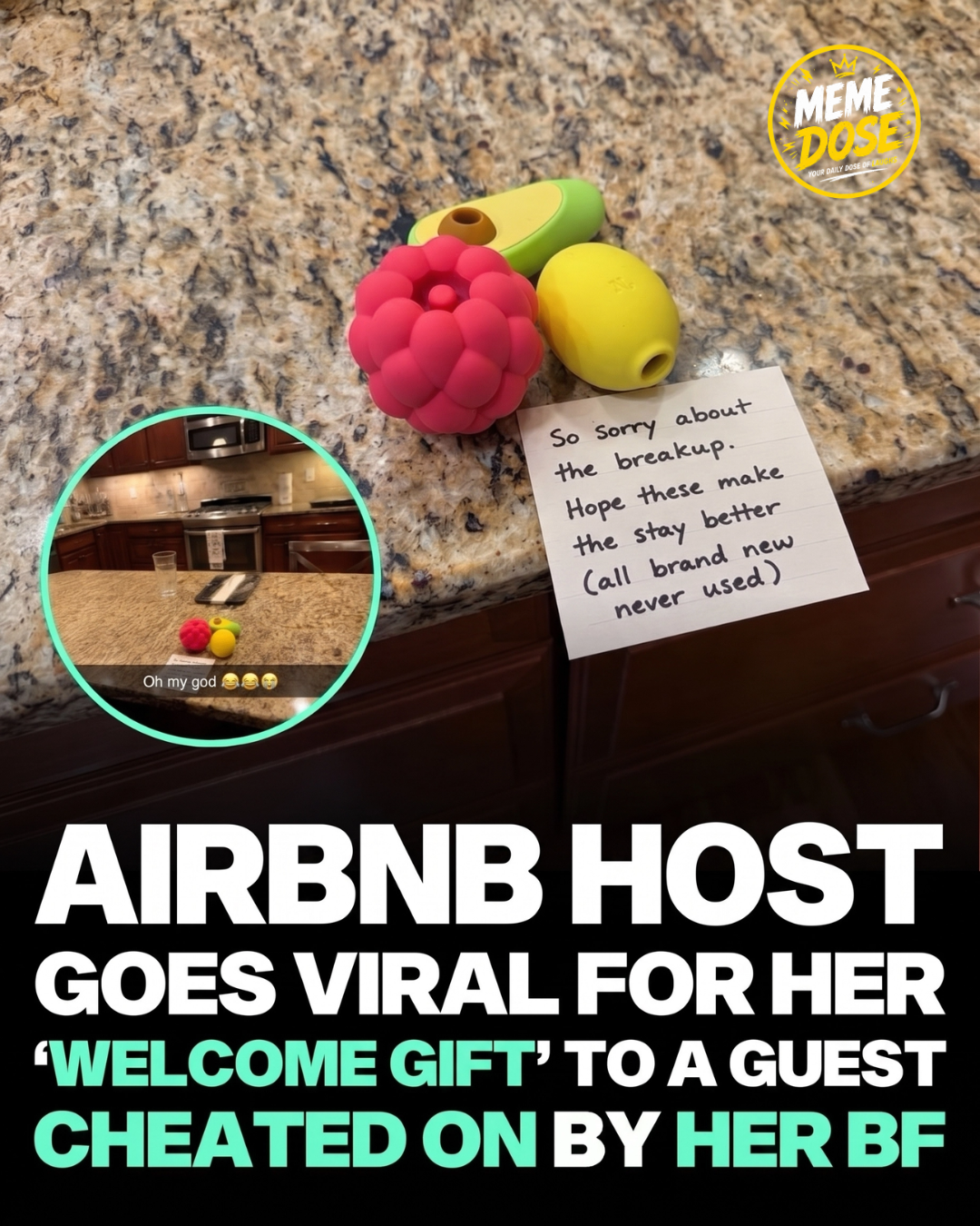 Meme Dose Facebook ad: A guest went viral after she showed the…