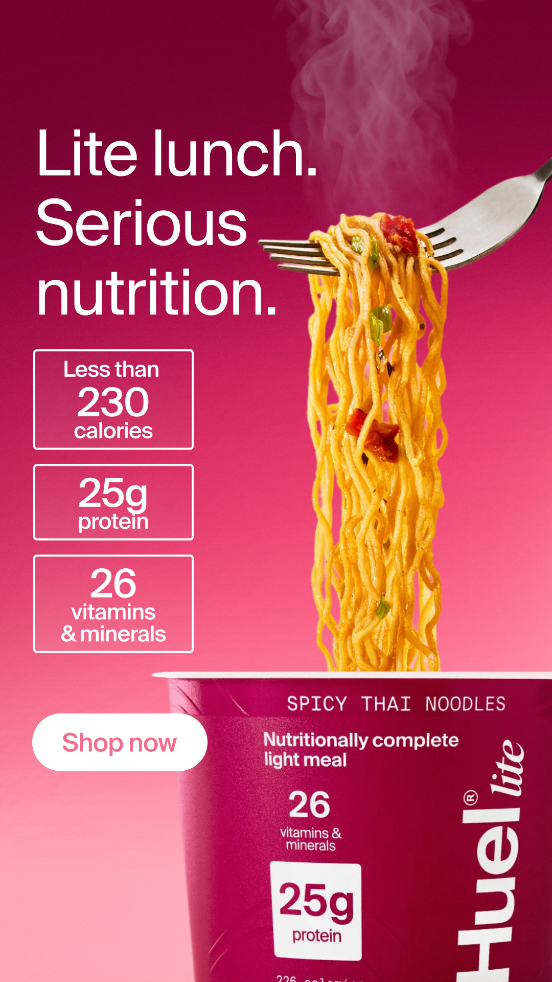Huel Facebook ad