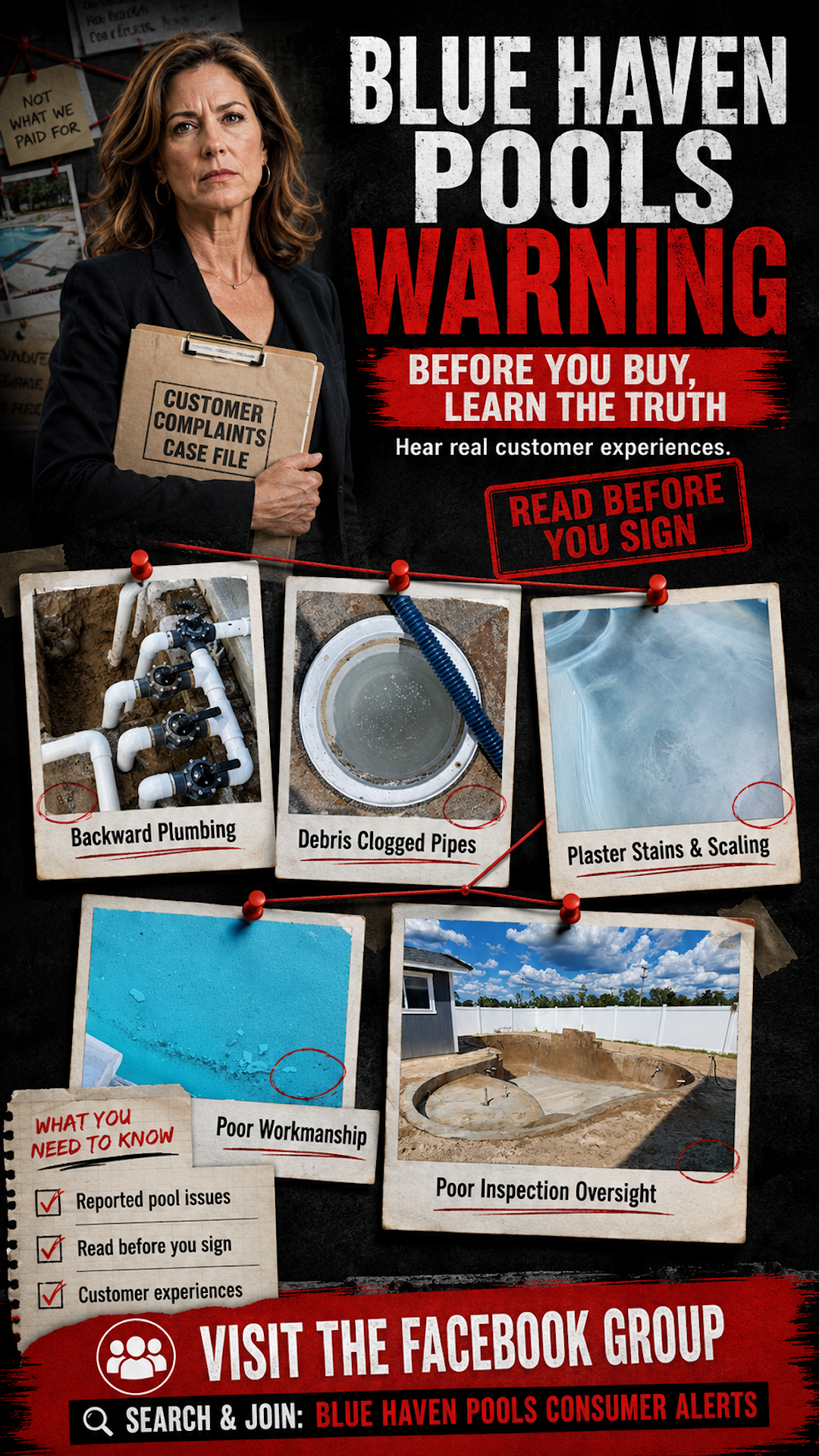 Consumer Alert - Blue Haven Pools Panama City Facebook ad: CONSUMER ALERT: Blue Haven Pools customer files for…