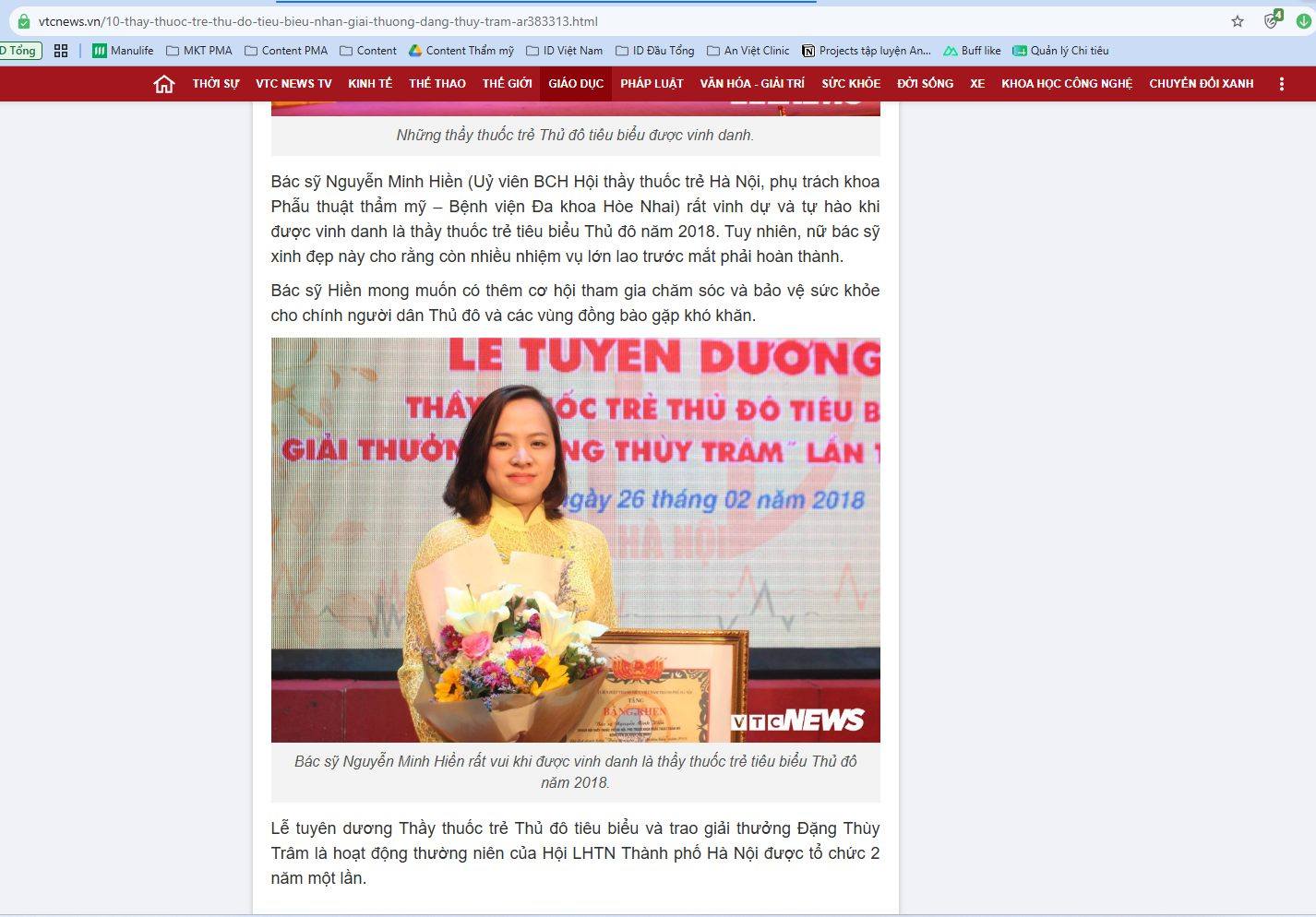 Trưởng Khoa PTTM Nguyễn Minh Hiền - Bệnh Viện Đa Khoa Hòe Nhai Facebook ad