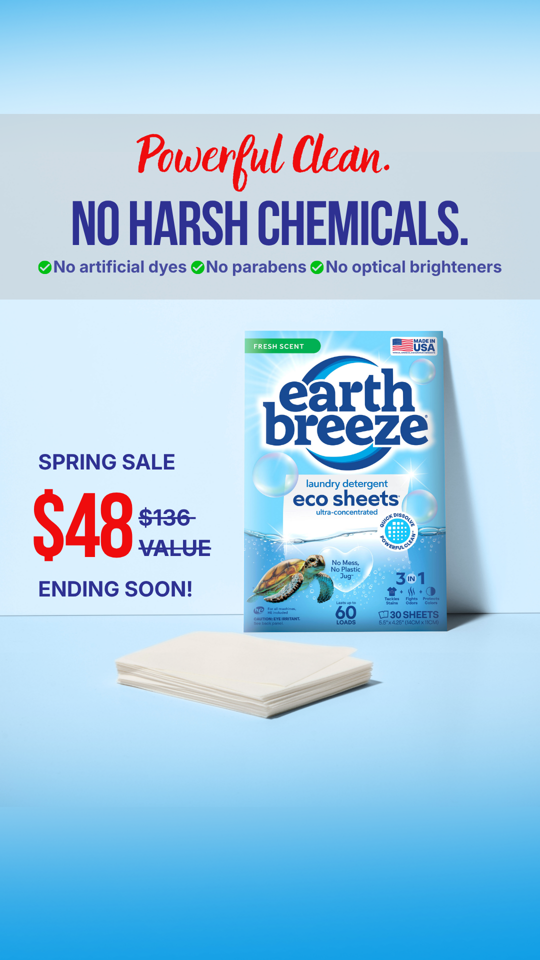 Earth Breeze Facebook ad