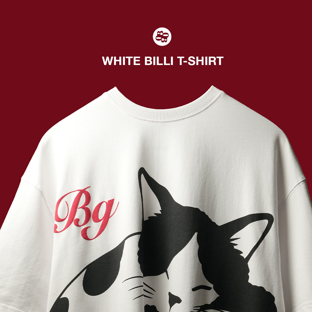 Bluorng Facebook ad: White Billi T-Shirt