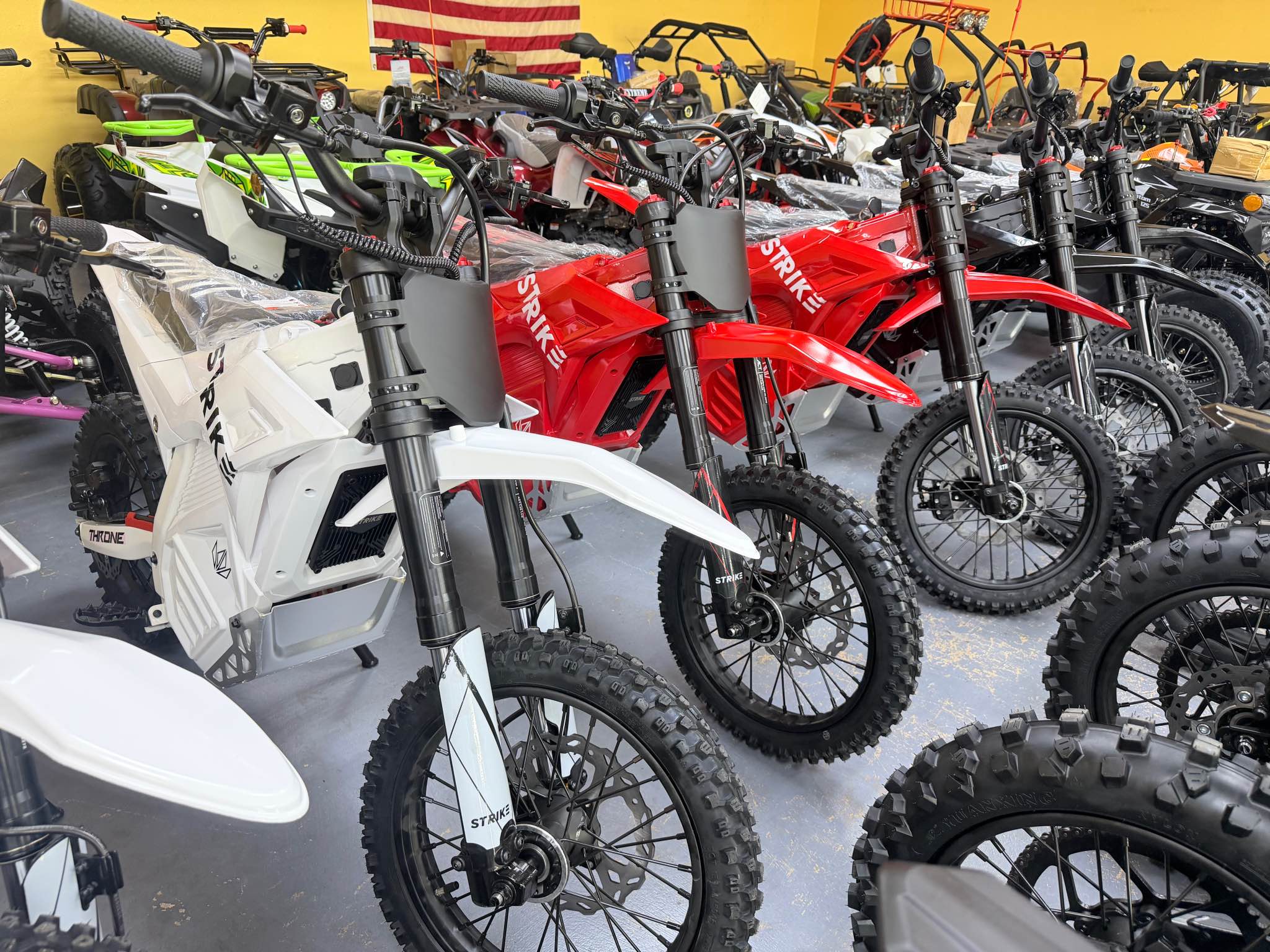 Maleeka Hemani Facebook ad: Strike Electric Dirtbike Back in STOCK 48v 60v 72v $0 down