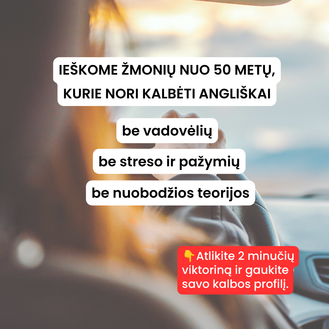 LingoPass Facebook ad: Anglų kalba suaugusiems per 30 dienų