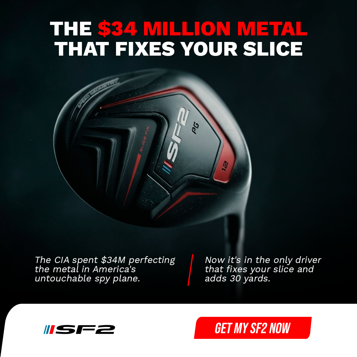 Performance Golf Facebook ad